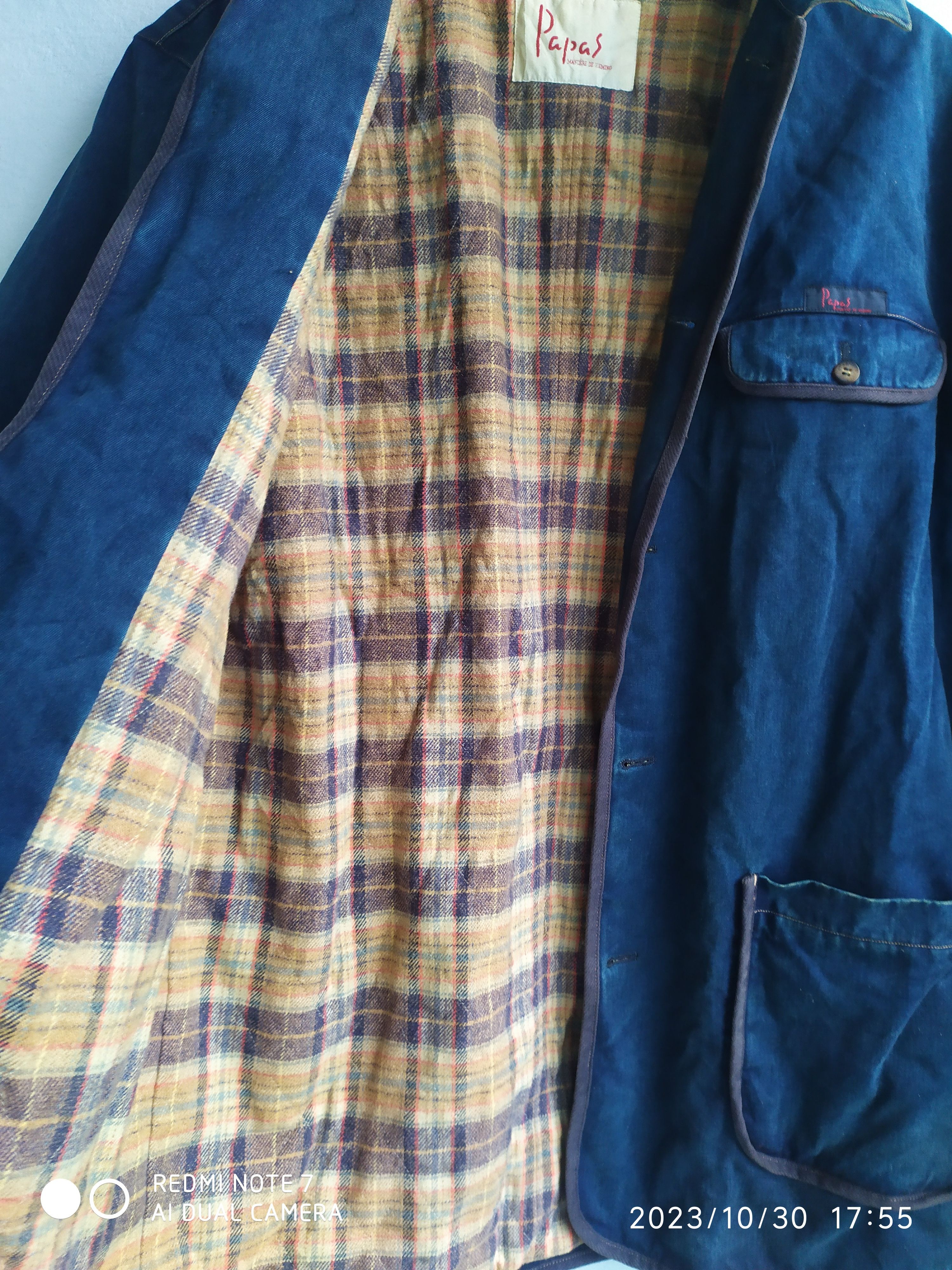 Japanese Brand × Vintage Vintage Papas Maniére De Heming indigo Japan jacket Size US M / EU 48-50 / 2 - 9 Thumbnail