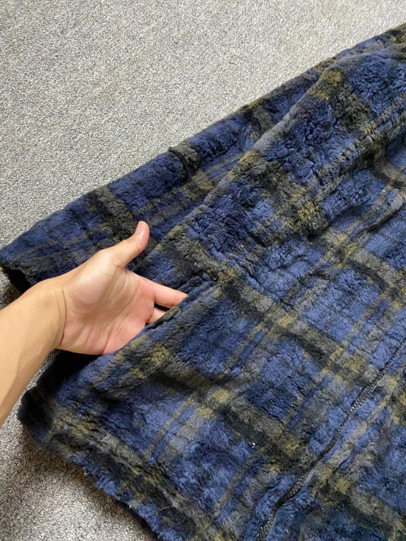 Japanese Brand Piko Hawaiian Longboard Wear Plaid Fleece Jacket (181) Size US L / EU 52-54 / 3 - 9 Thumbnail