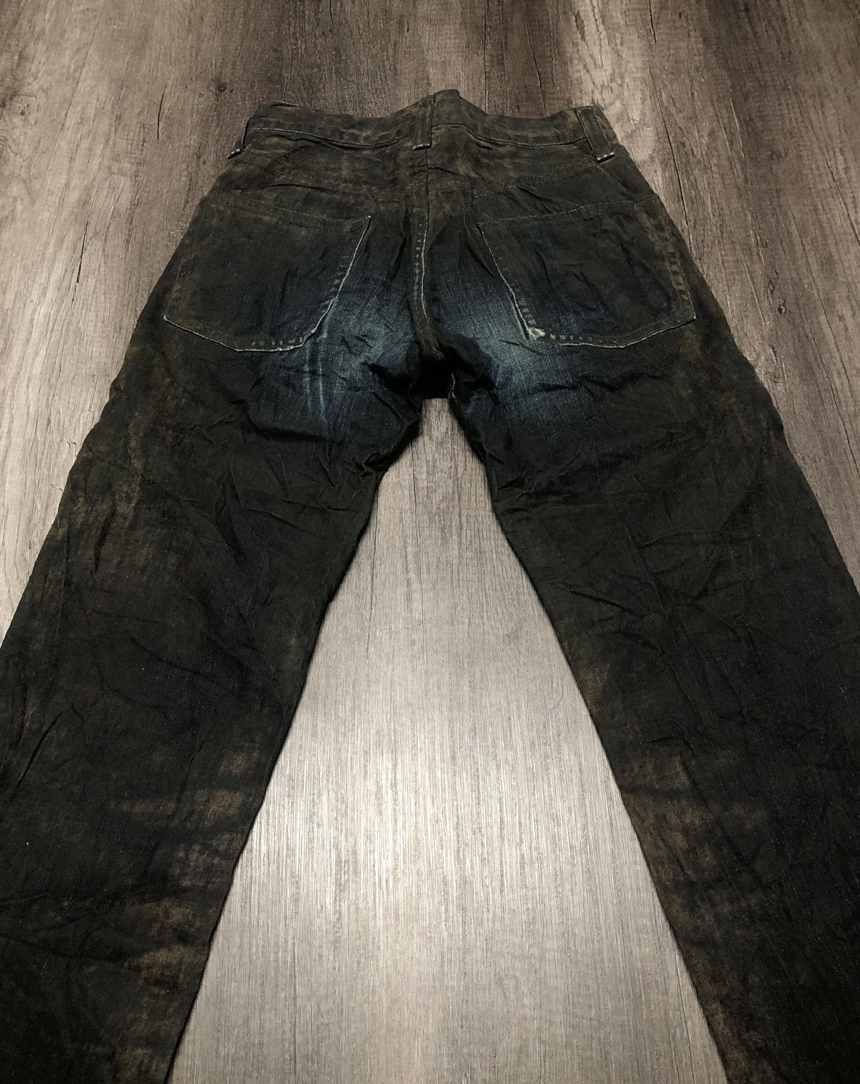 Le Grande Bleu (L.G.B.) Vintage Modern Blue Way Black Gold Rare Denim Jeans Unisex Size US 28 / EU 44 - 12 Thumbnail