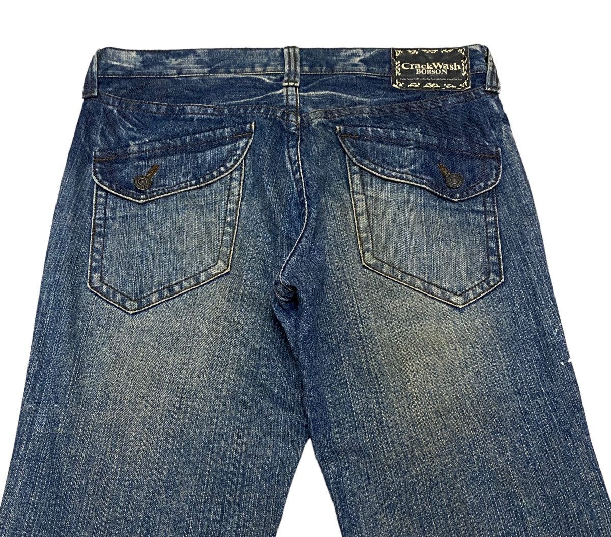 If Six Was Nine × Japanese Brand Rare Design Vintage Japanese Brand Bobson Flared Jeans 2000s Size US 31 - 4 Thumbnail