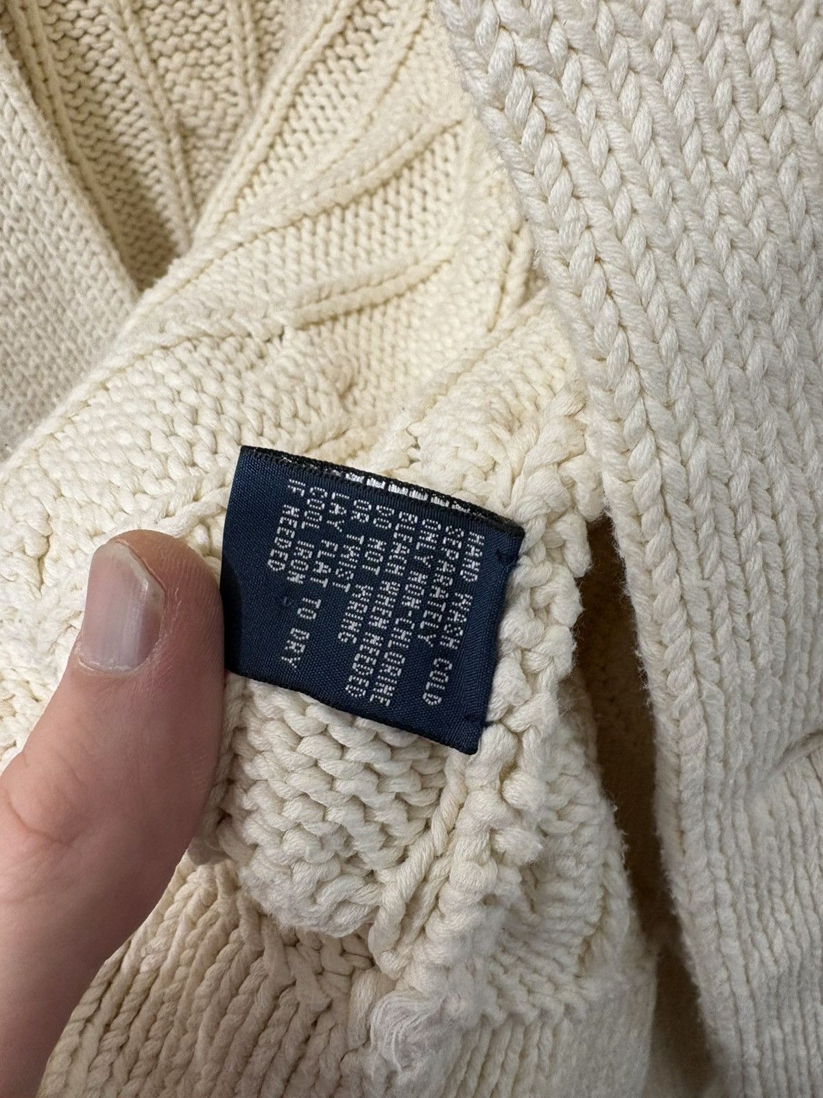 Polo Ralph Lauren Vintage Polo Ralph Lauren Knit Cardigan Patch Custom ReWork Size US XL / EU 56 / 4 - 4 Thumbnail