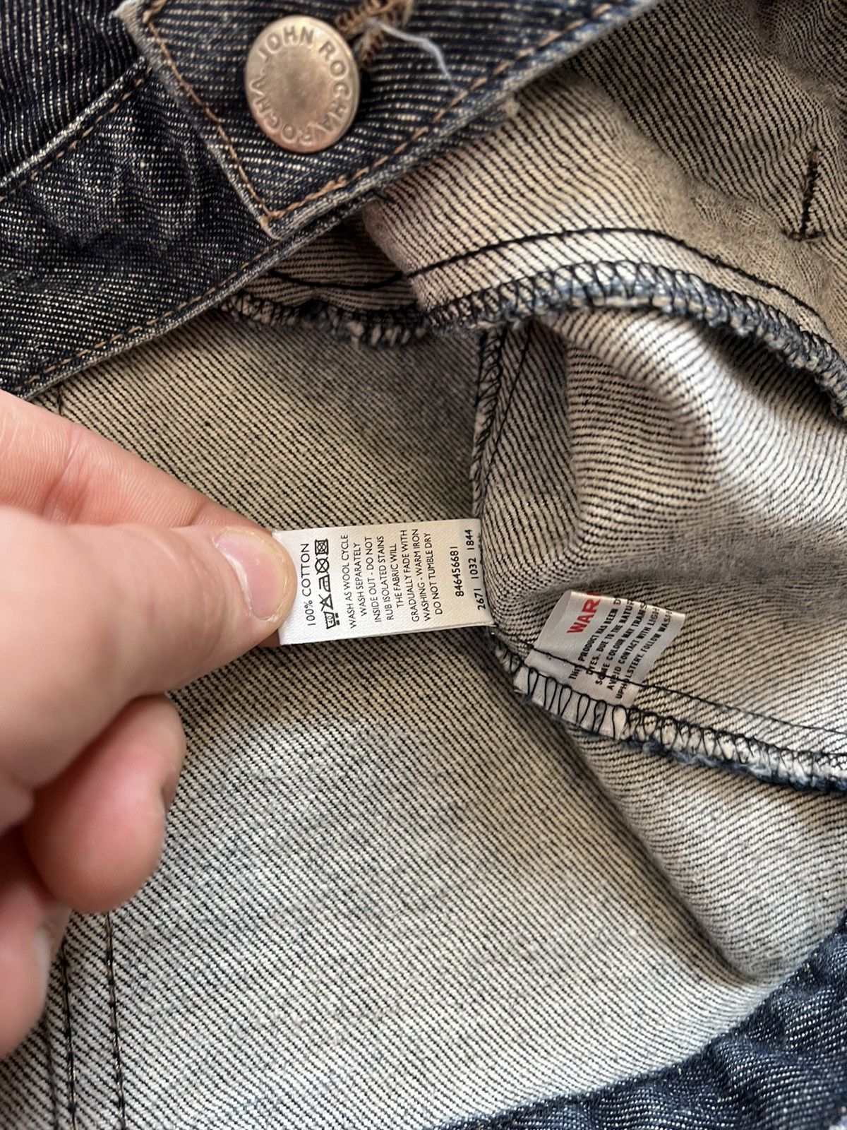 Vintage John Rocha Denim Jacket workwear Size US XL / EU 56 / 4 - 19 Thumbnail