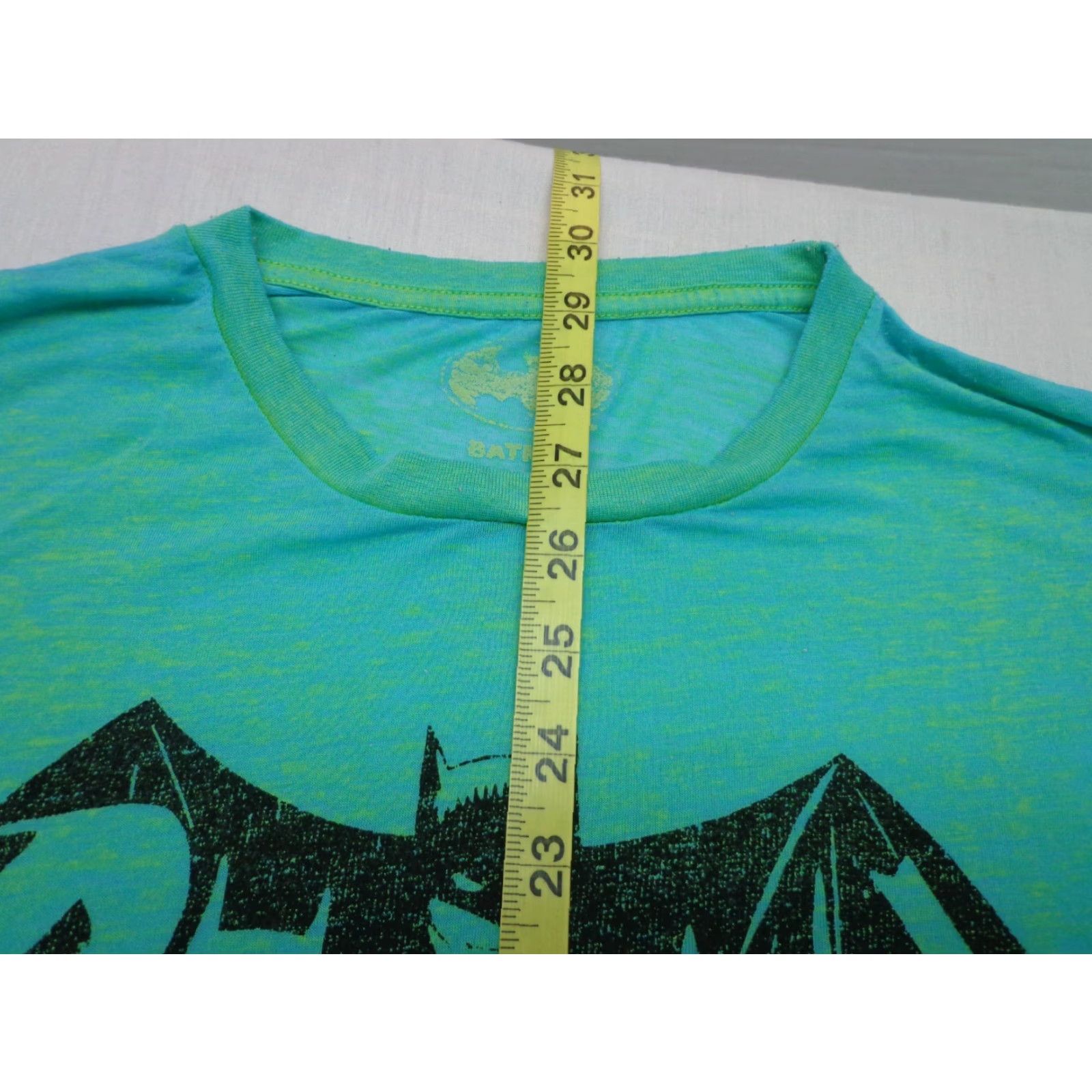 DC Comics Batman Logo Green - Yellow Thin T-Shirt Size Small (34-36) Men DC Comics Shirt Short Sleeve Crew Neck, 53/47 Cotton-Polyester, Comics Theme Size US S / EU 44-46 / 1 - 5 Thumbnail
