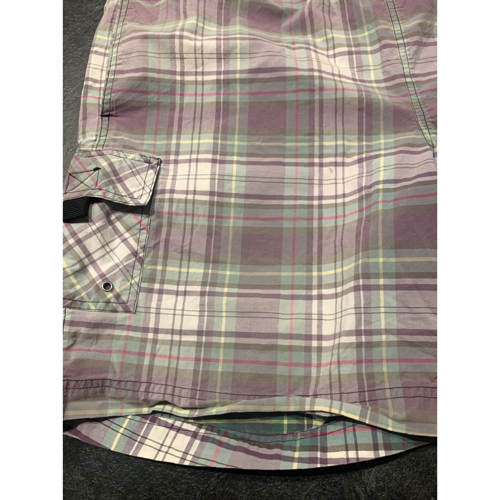 Vintage VINTAGE Polo Sport Swim Trunks Size XL Purple Plaid Mens Shorts Recreational Size US XL / EU 56 / 4 - 2 Thumbnail