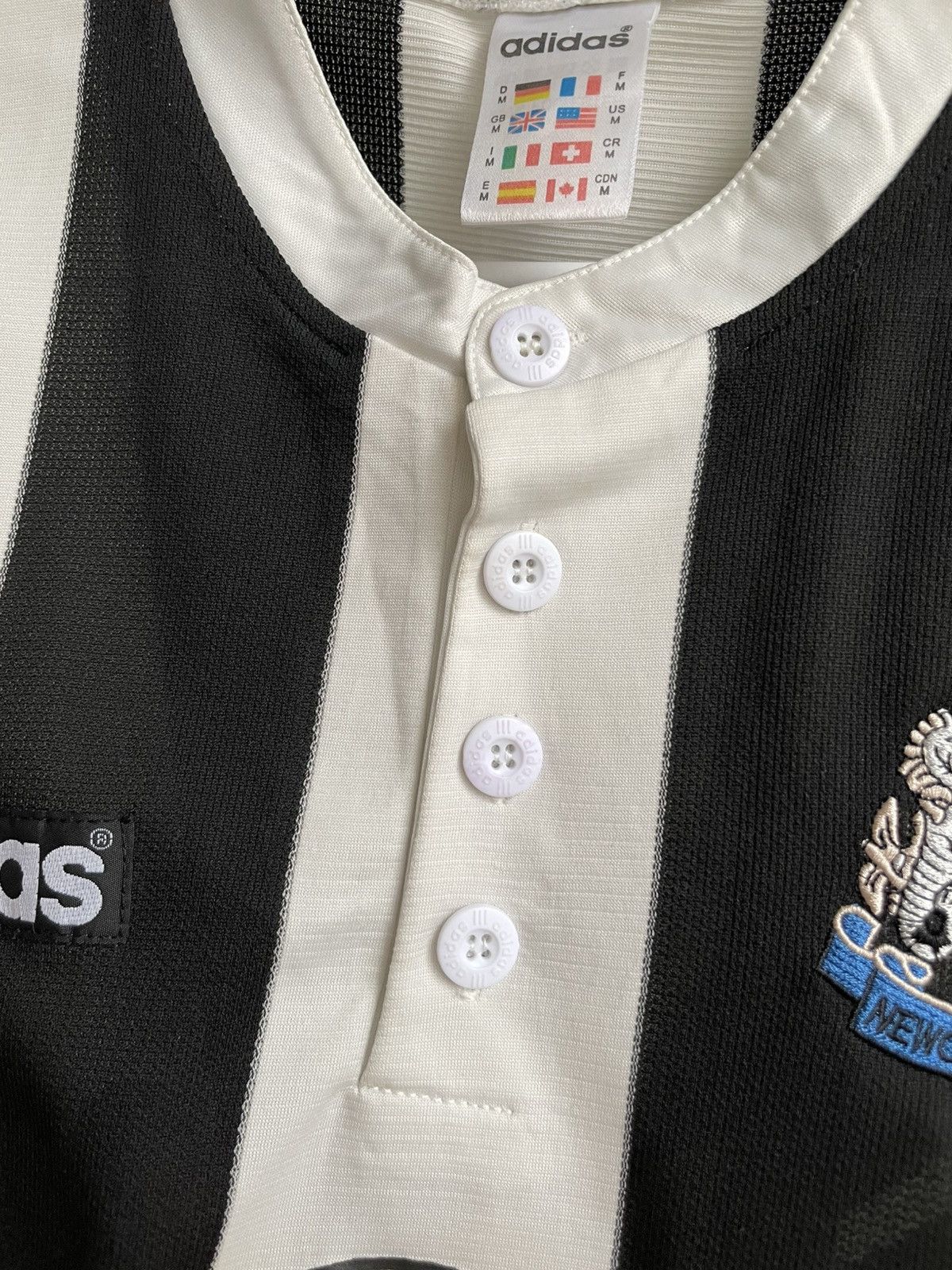 Adidas Newcastle United 1995 1996 1997 Football Shirt Soccer Jersey Size US M / EU 48-50 / 2 - 14 Thumbnail