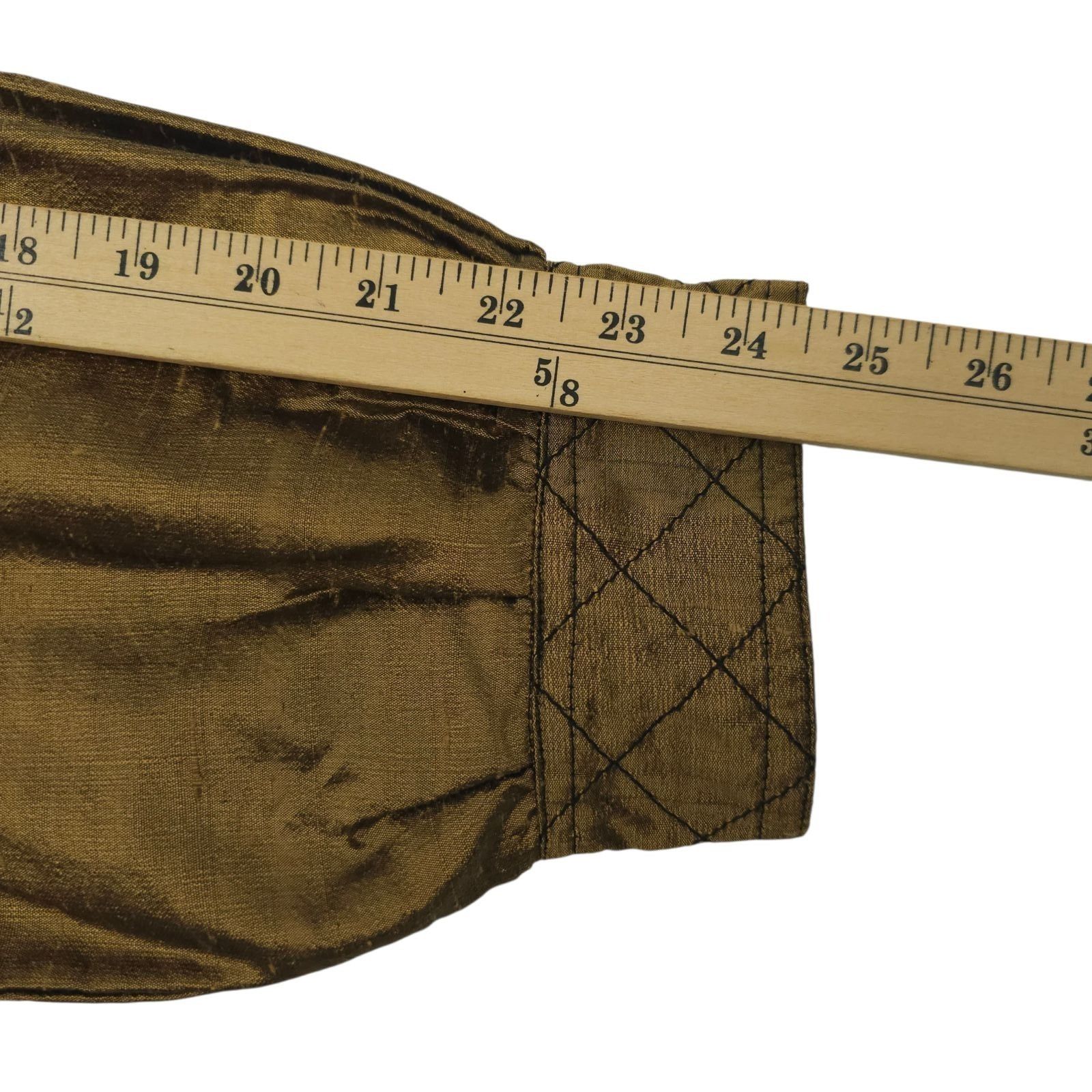 Other Yak Magik Silk Quilted Jacket XL Gold Bronze Lattice Toggle Size XL / US 12-14 / IT 48-50 - 18 Thumbnail