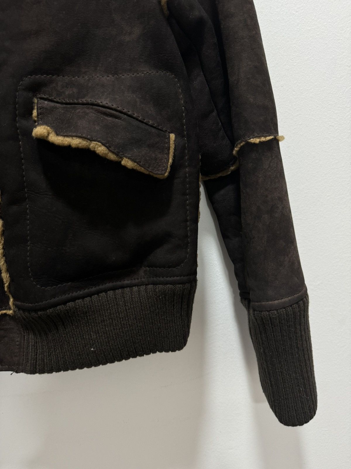 Japanese Brand × Vintage JAPANESE SPICK AND SPAN SHEEP SKIN FURRY PILOT COAT Size XS / US 0-2 / IT 36-38 - 5 Thumbnail