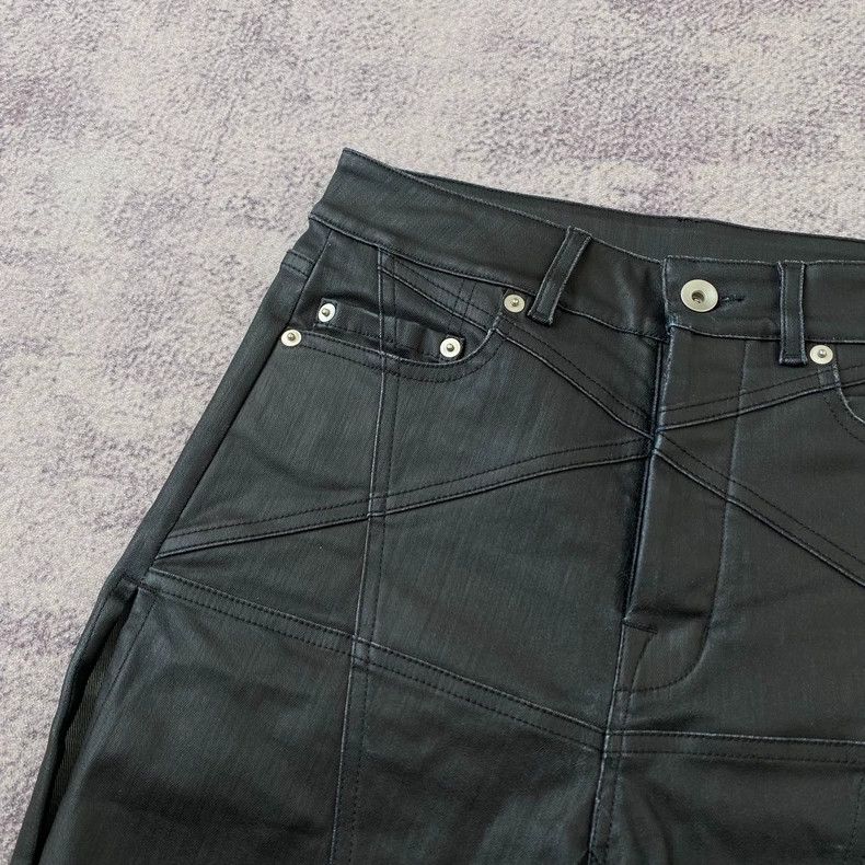 Rick Owens Rick Owens size XS waxed denim shorts Size 42" / US 20 - 3 Thumbnail