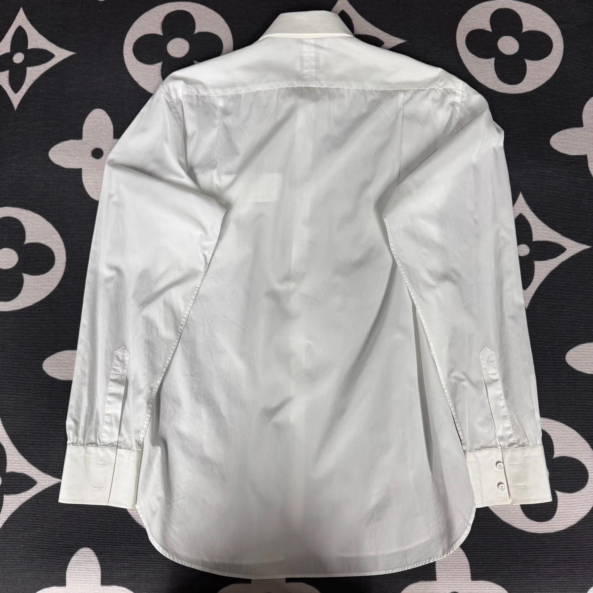 Bottega Veneta BV (Bottega Veneta) White Classic Long Sleeve Shirt Q10 Size US XS / EU 42 / 0 - 2 Thumbnail