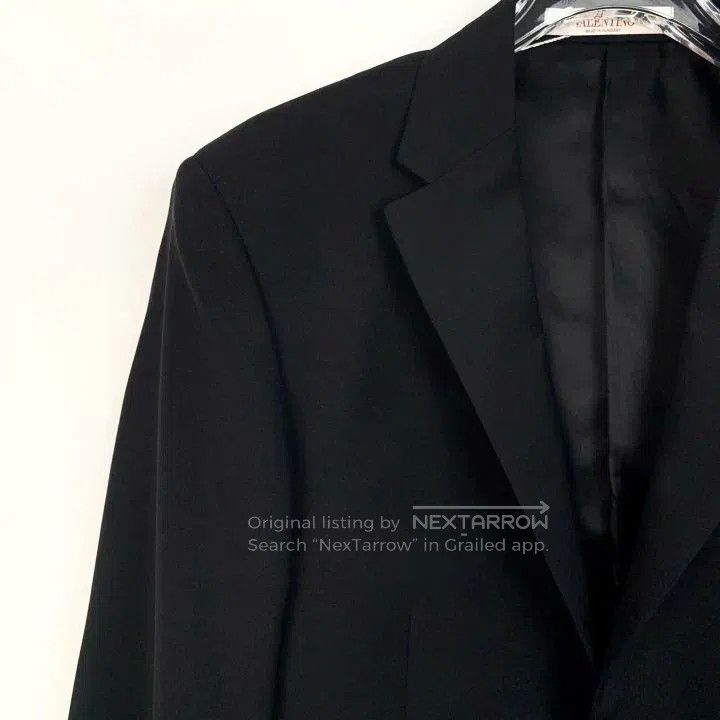 Valentino Valentino Black lapel long-sleeved blazer Size 46S - 3 Thumbnail