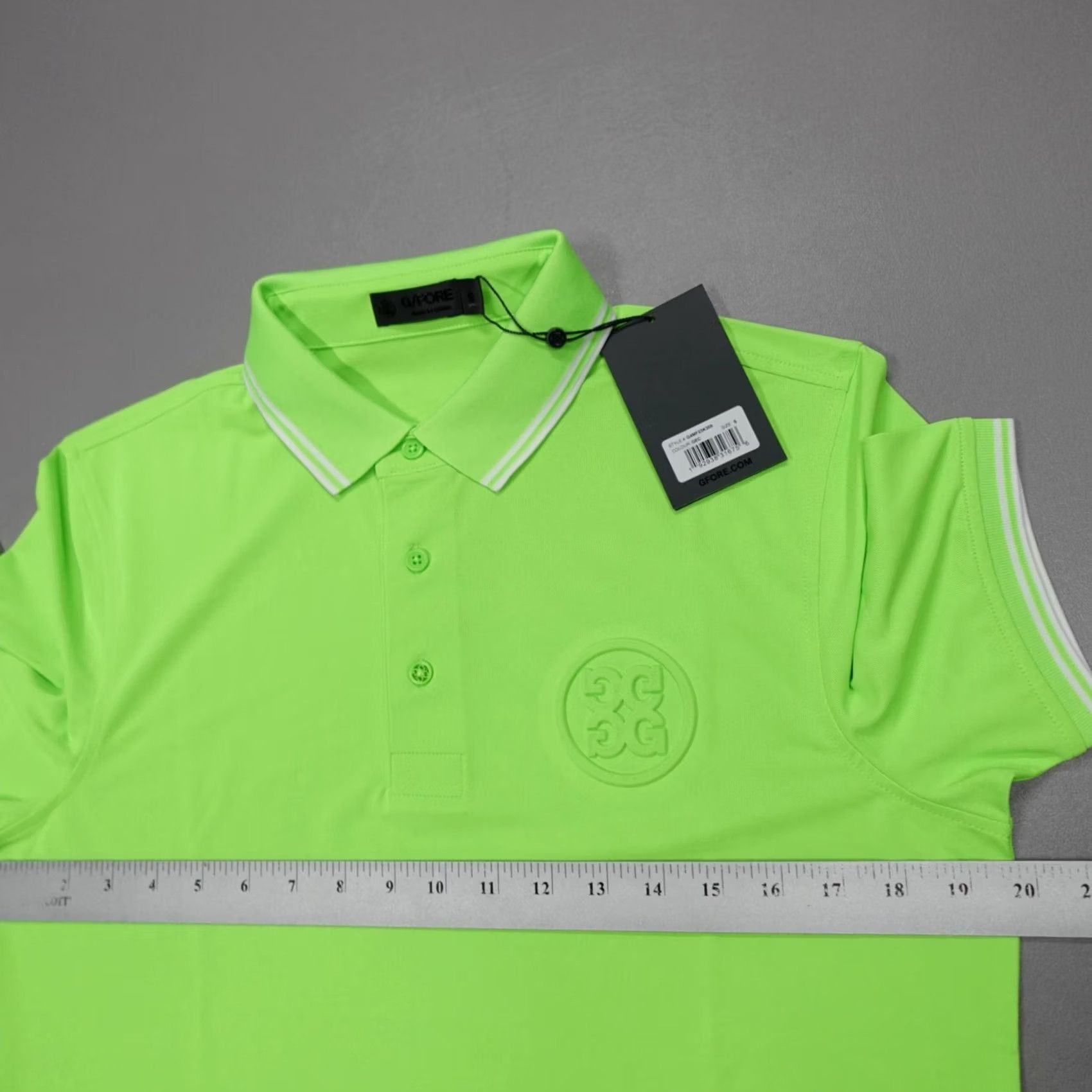 G/FORE G/Fore Golf Polo Shirt Solid Green Performance Embossed Logo Men's Size S Size US S / EU 44-46 / 1 - 6 Thumbnail