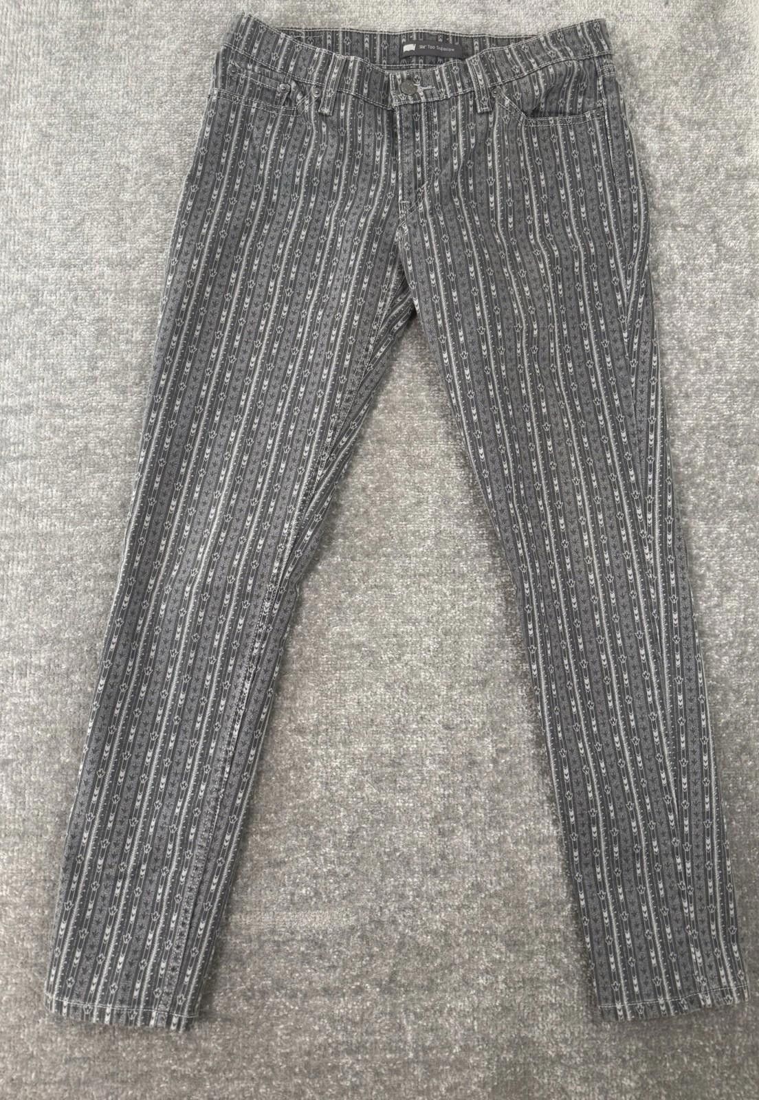 Levi's Levi's 524 Too Superlow Stretch Skinny Jeans Stripe 31x31 Size 31" - 2 Thumbnail