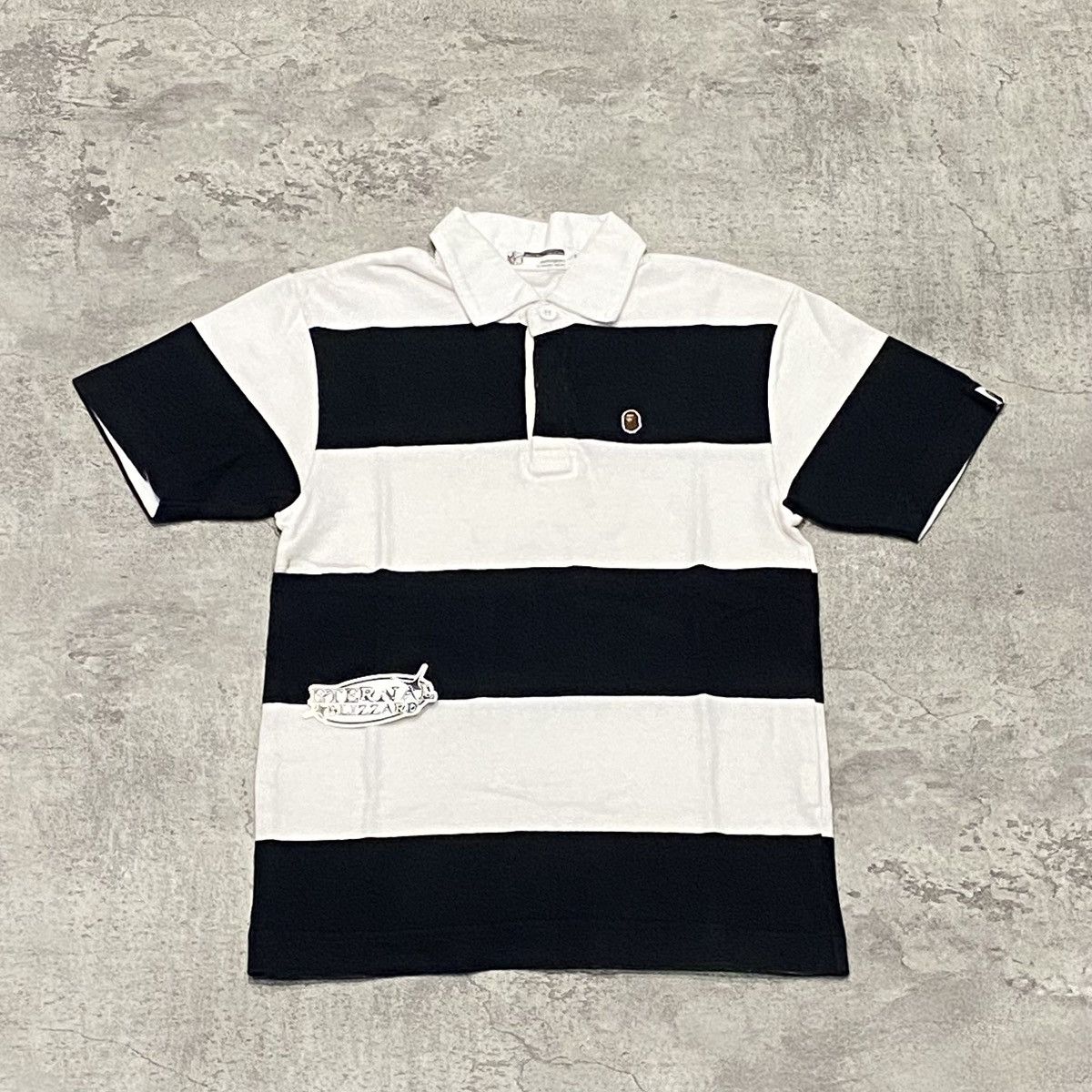 Bape Bape Striped One Point OG Polo Size US XS / EU 42 / 0 - 1 Thumbnail