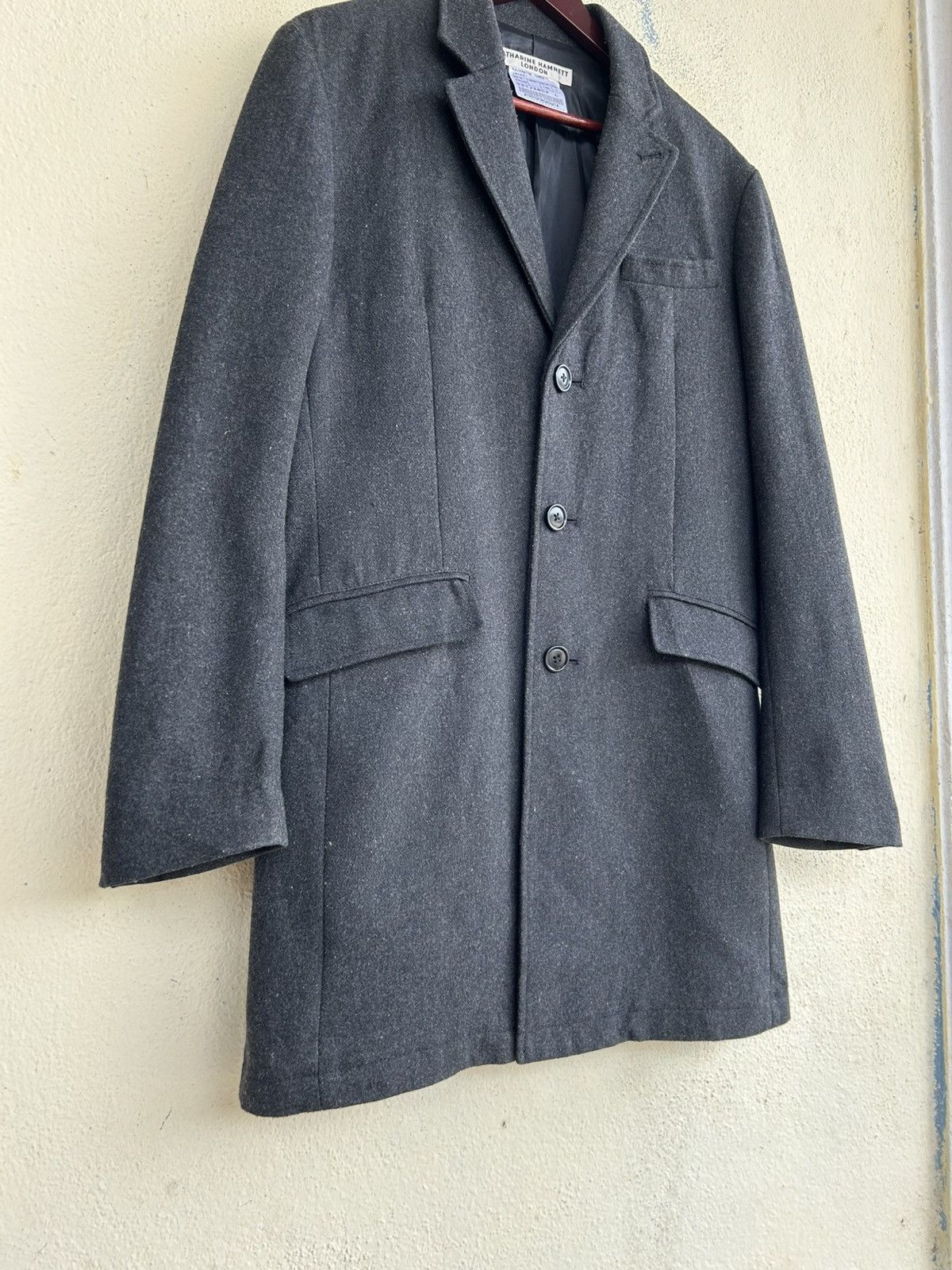 Katharine Hamnett London Katharine Hamnet London Wool Long Coat Size US L / EU 52-54 / 3 - 5 Thumbnail
