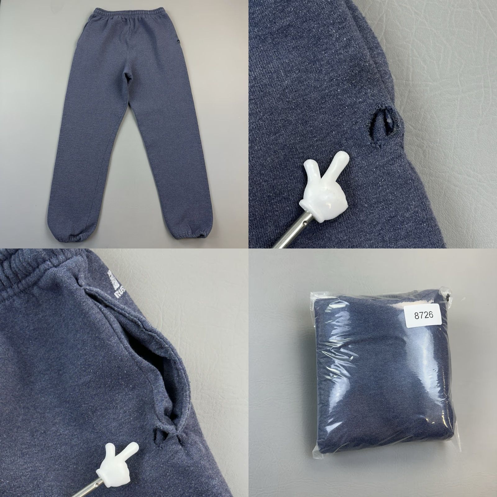 Russell Athletic VINTAGE Russell Athletic Pants Mens M Blue Jogger Sweatpants Activewear 90s Logo Retro USA Size US 31 - 8 Thumbnail