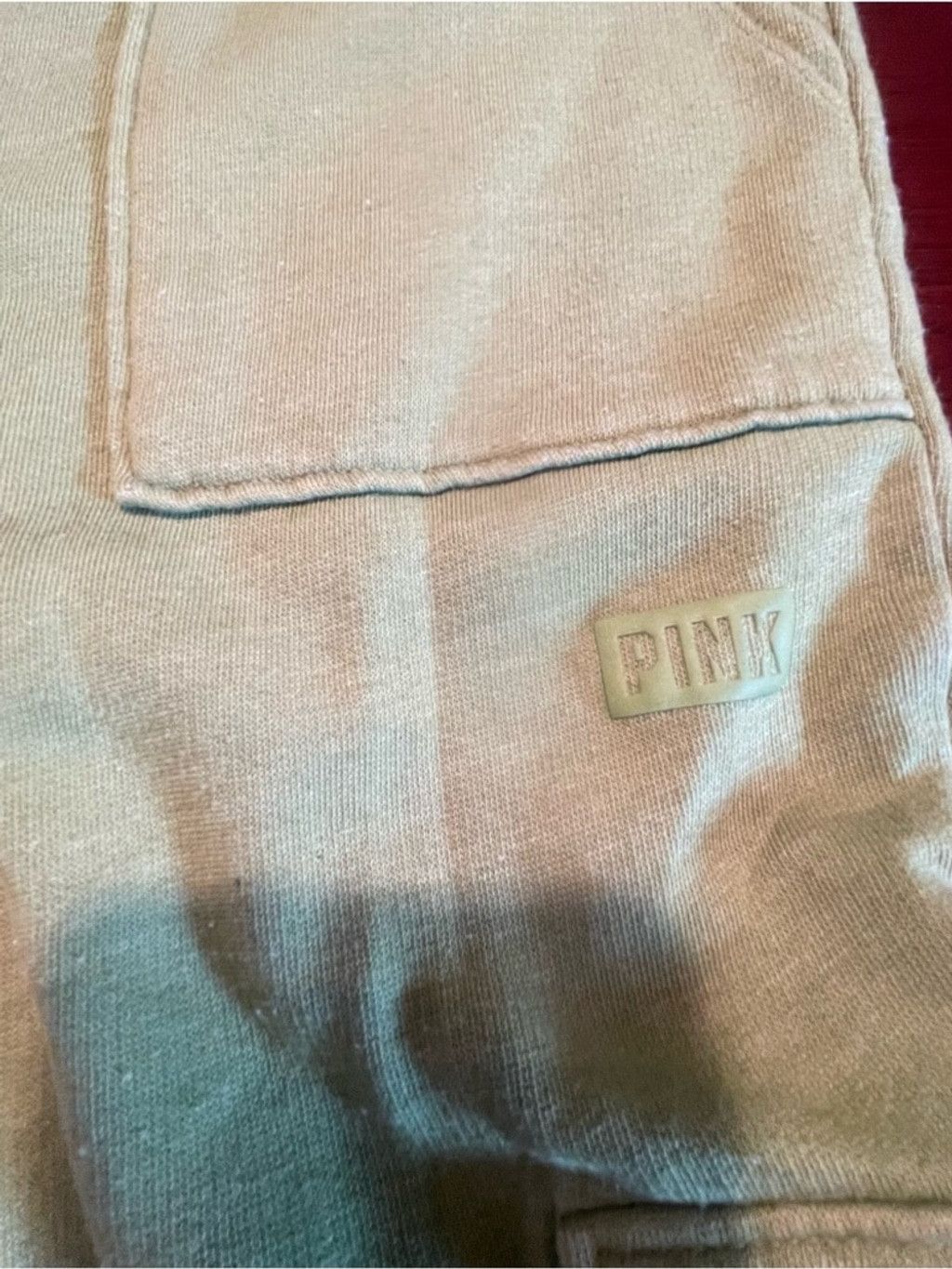 Victoria's Secret VS PINK Sage Green Cargo Joggers Utility Sweatpants Size M Size 29" - 5 Thumbnail