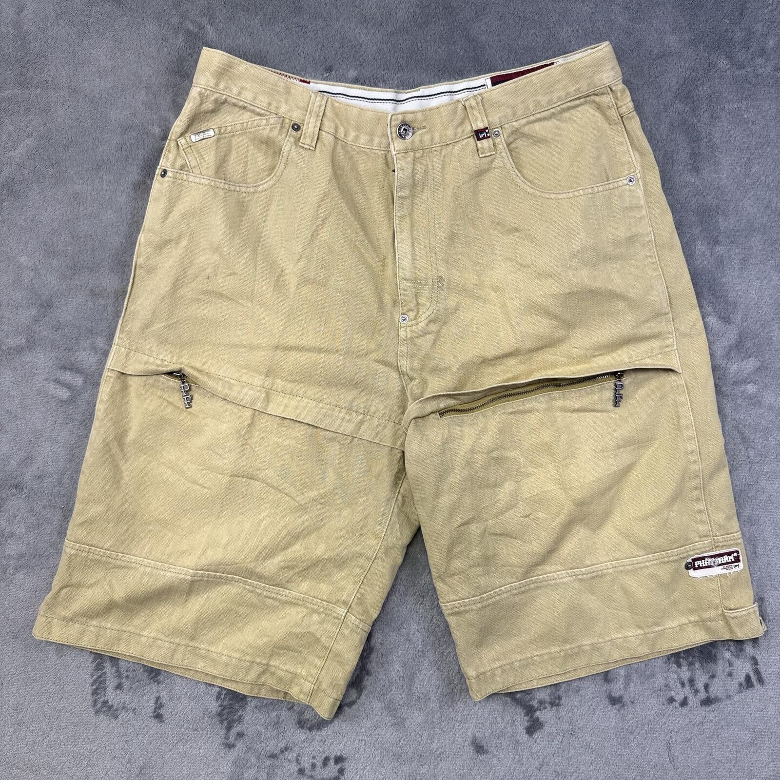 American Eagle Outfitters American Eagle Baggy Khaki Men's Shorts Size US 34 / EU 50 - 1 Thumbnail