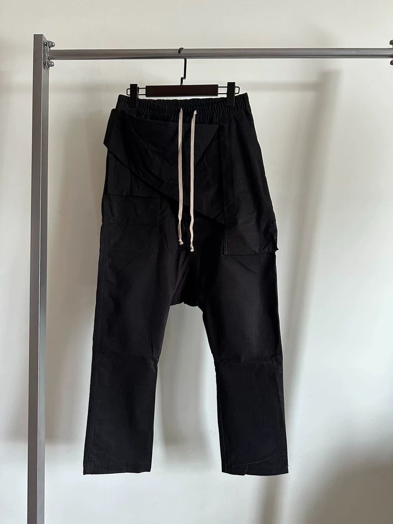 Rick Owens Rick Owens size xs Slant straight leg trousers with drop do Size US 28 / EU 44 - 1 Thumbnail