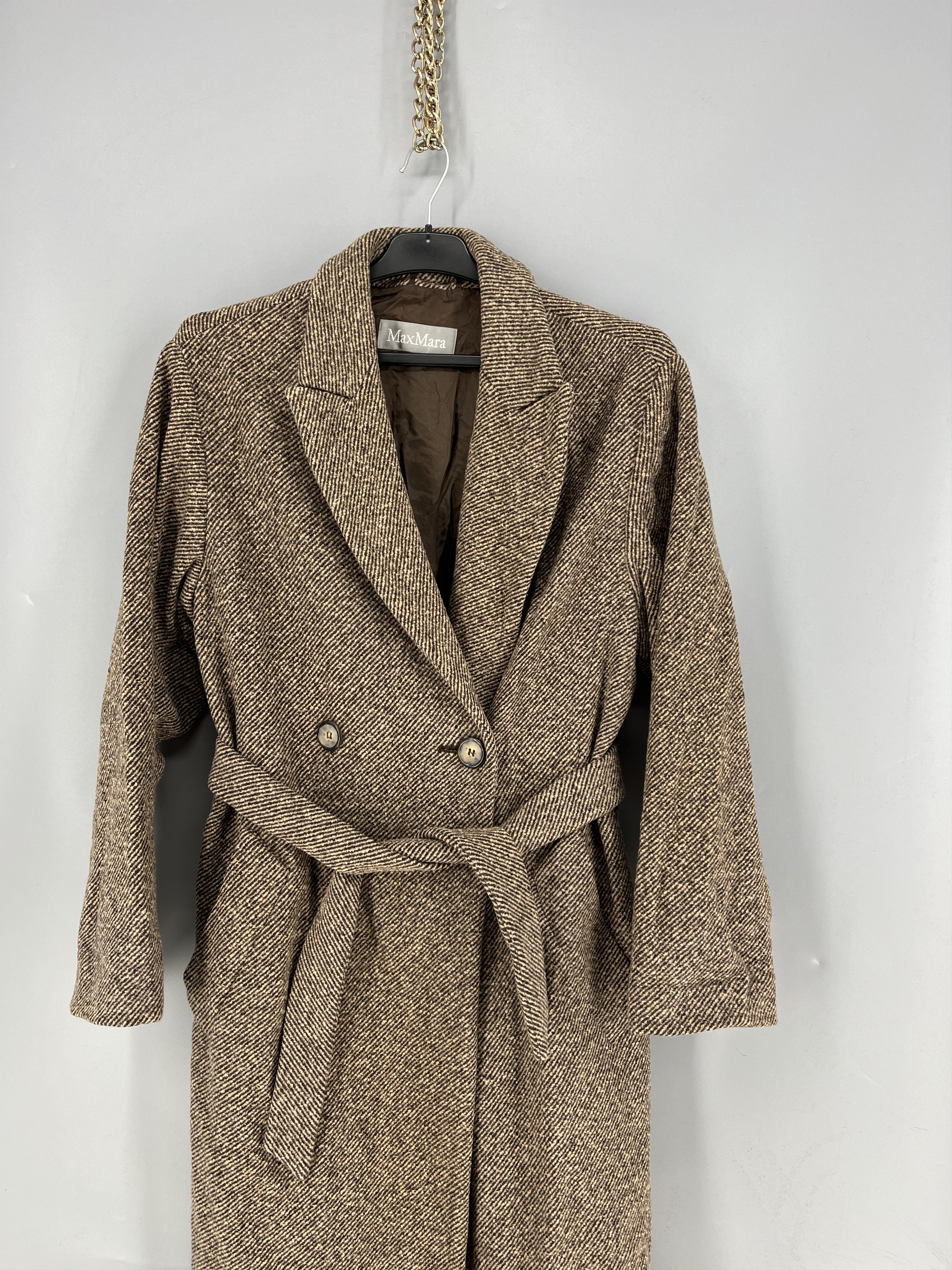 Max Mara MaxMara Cashmere Wool Blend Coat Size 6 Camel Long Overcoat Size S / US 4 / IT 40 - 3 Thumbnail