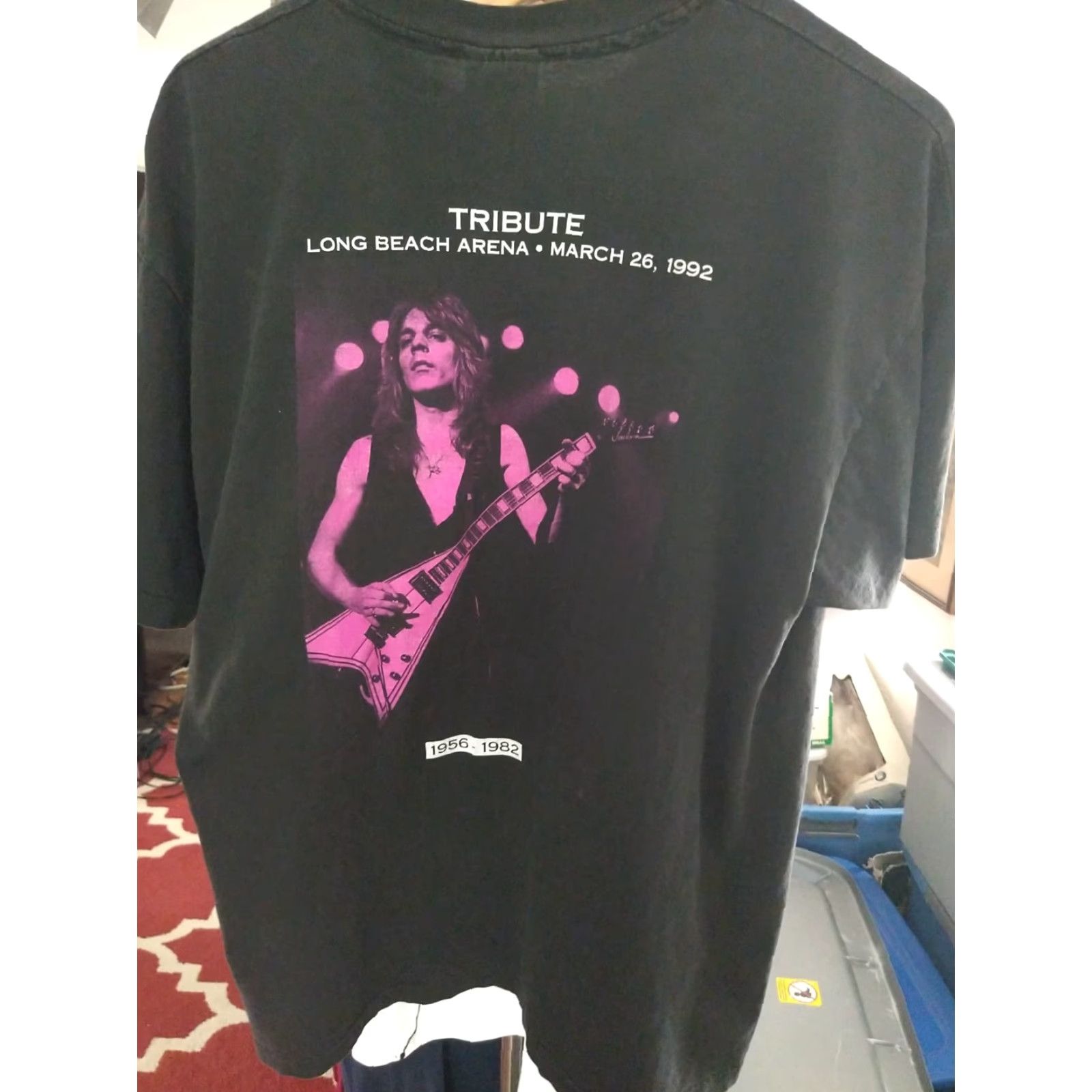 Vintage VINTAGE Randy Rhoads Super Grail Rock Tee XL Made In USA Double-sided 90s Boys? Size US XL / EU 56 / 4 - 4 Thumbnail