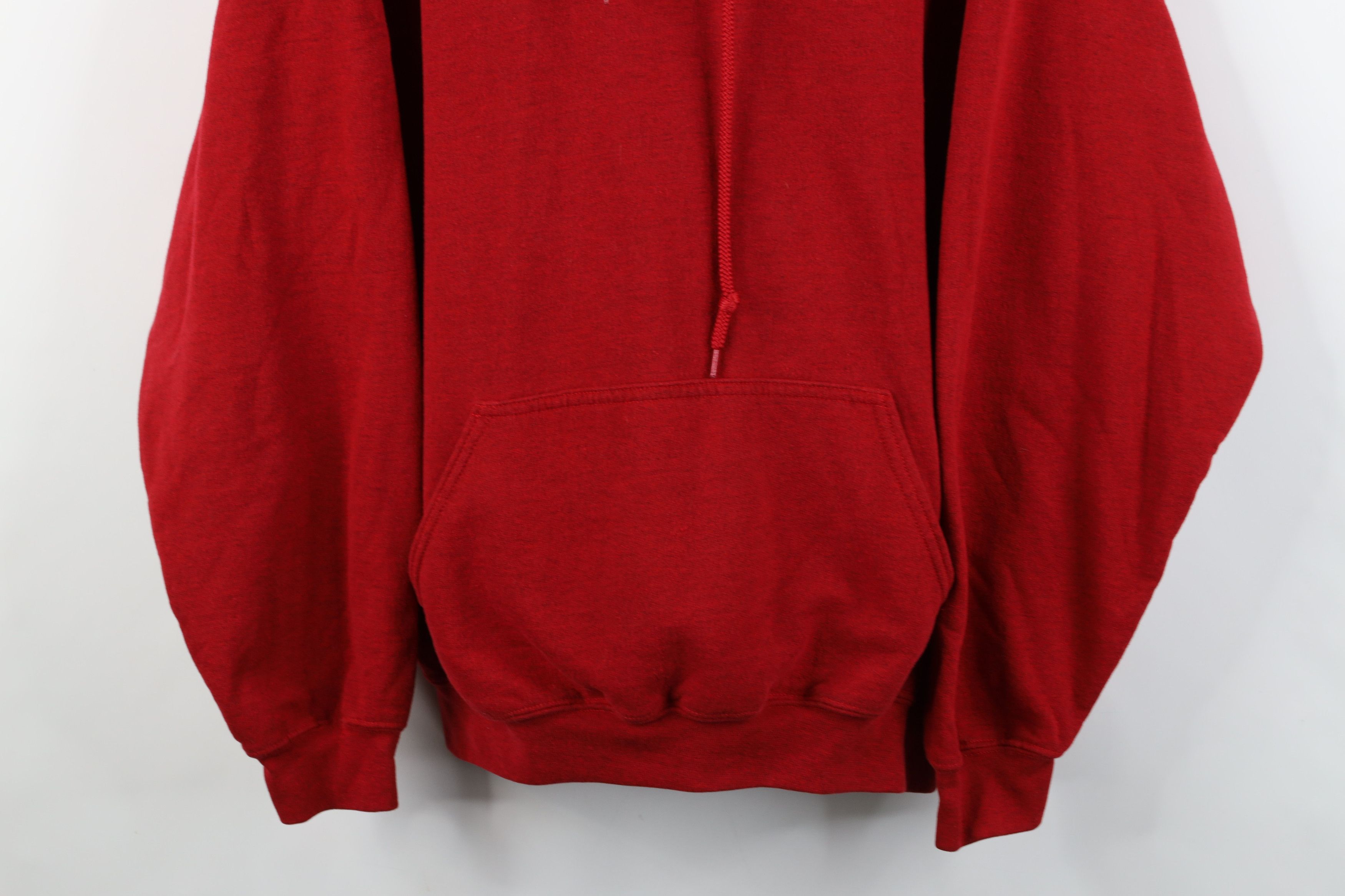 Vintage Vintage 90s Y2K Streetwear Hoodie Sweatshirt Heather Red Size US XXL / EU 58 / 5 - 3 Thumbnail