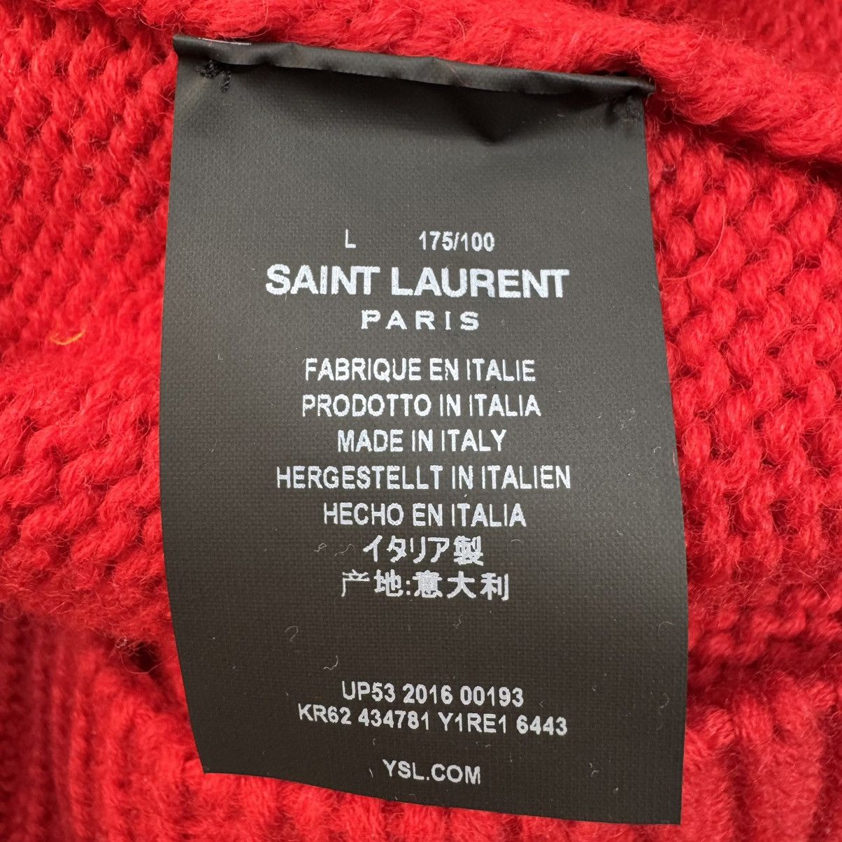Saint Laurent Paris Saint Laurent 16aw Scales National Style Sweater Size US L / EU 52-54 / 3 - 11 Thumbnail