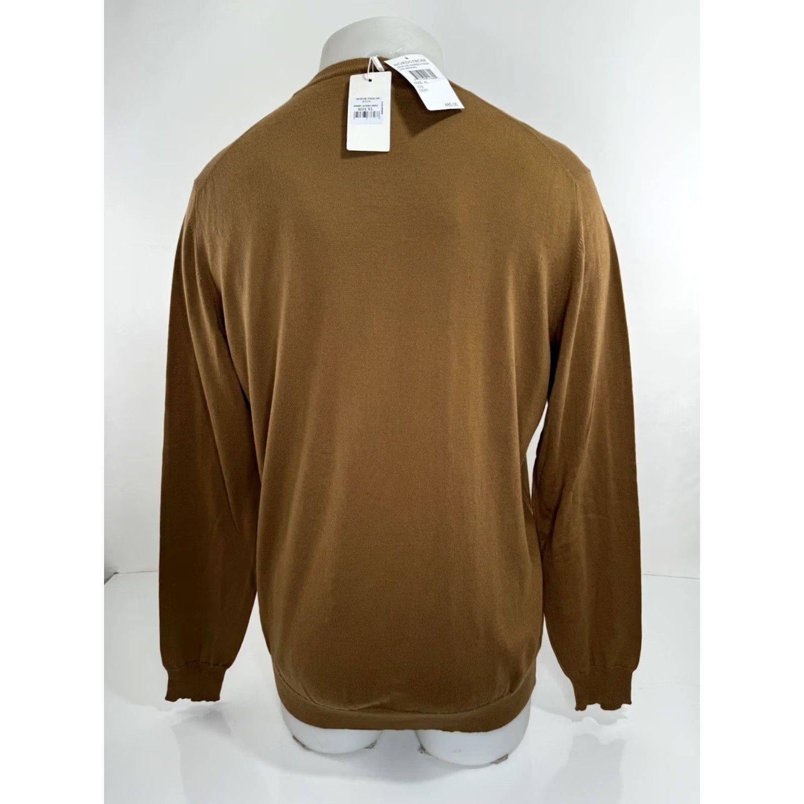 Vintage EIDOS Italy - NEW w TAG - CASHMERE BLEND Geometric Sweater XL Mens Brown / Black Pullover Geometric Cashmere Italy 485 Size US XL / EU 56 / 4 - 3 Thumbnail