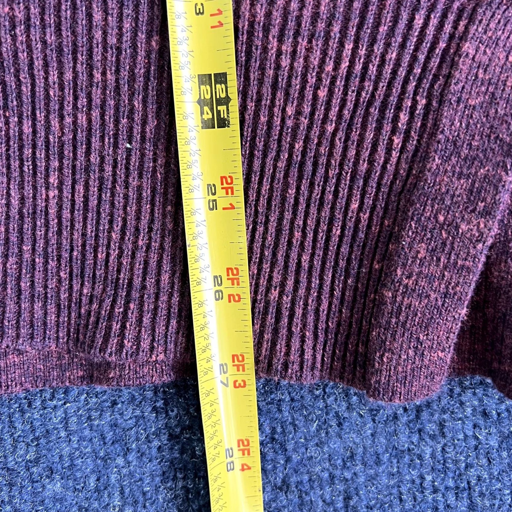 Gap Gap Sweater Womens Small Red Marled Turtleneck Button Neck Knit Pullover Size S / US 4 / IT 40 - 5 Thumbnail