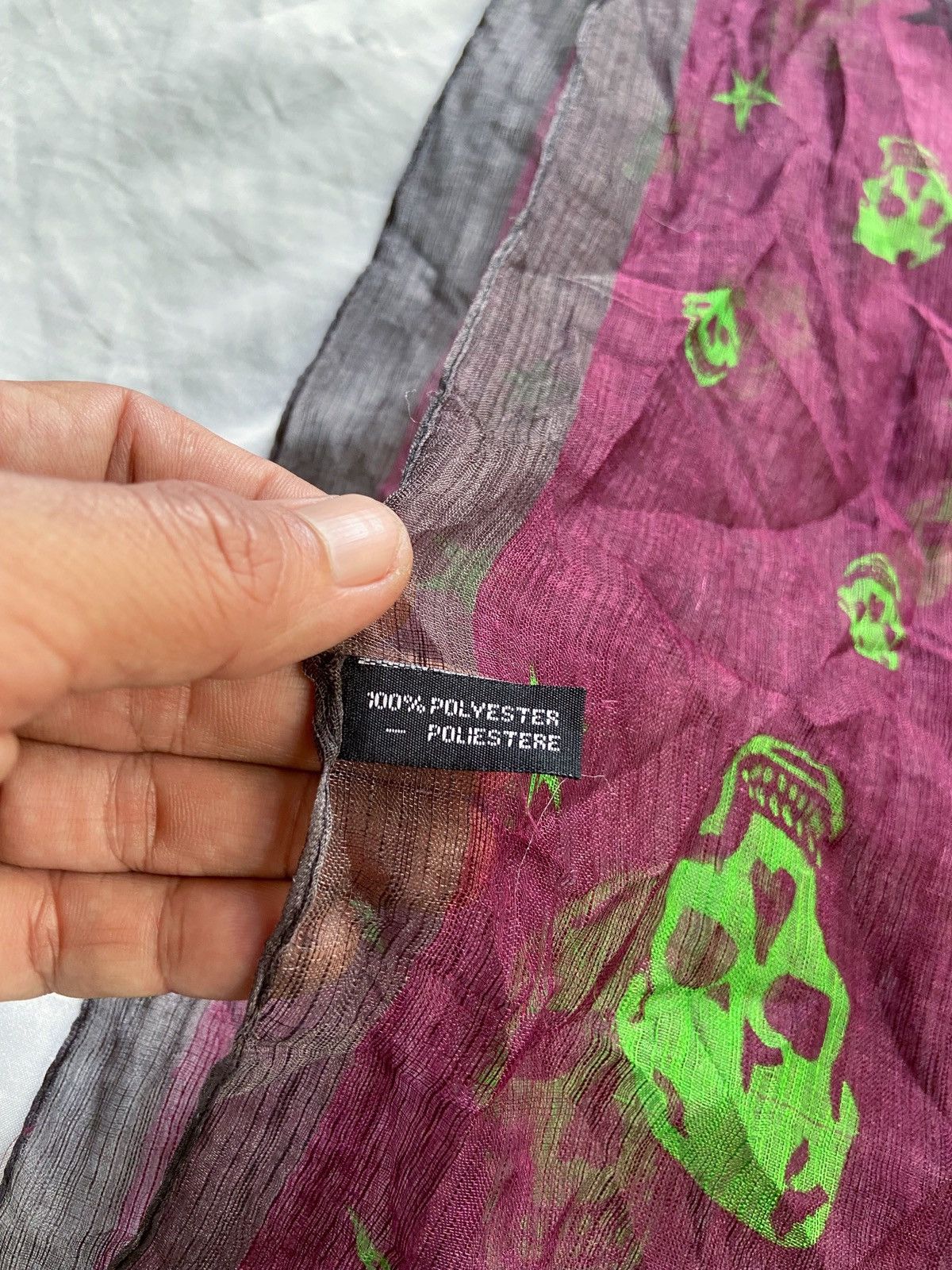 Japanese Brand UKNOWN BRAND SKULL SCARF Size ONE SIZE - 10 Thumbnail