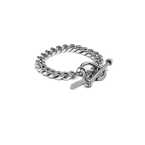 Vintage Casual Bracelet Chain Gothic Chrome Link Cuff Punk Size ONE SIZE - 2 Thumbnail