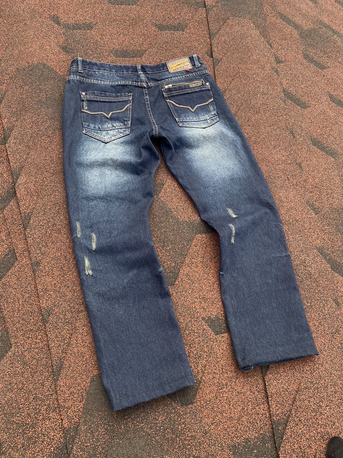 Japanese Brand Vintage Geographical Norway Labirinthe Jeans Blue Mens Size US 33 - 13 Thumbnail