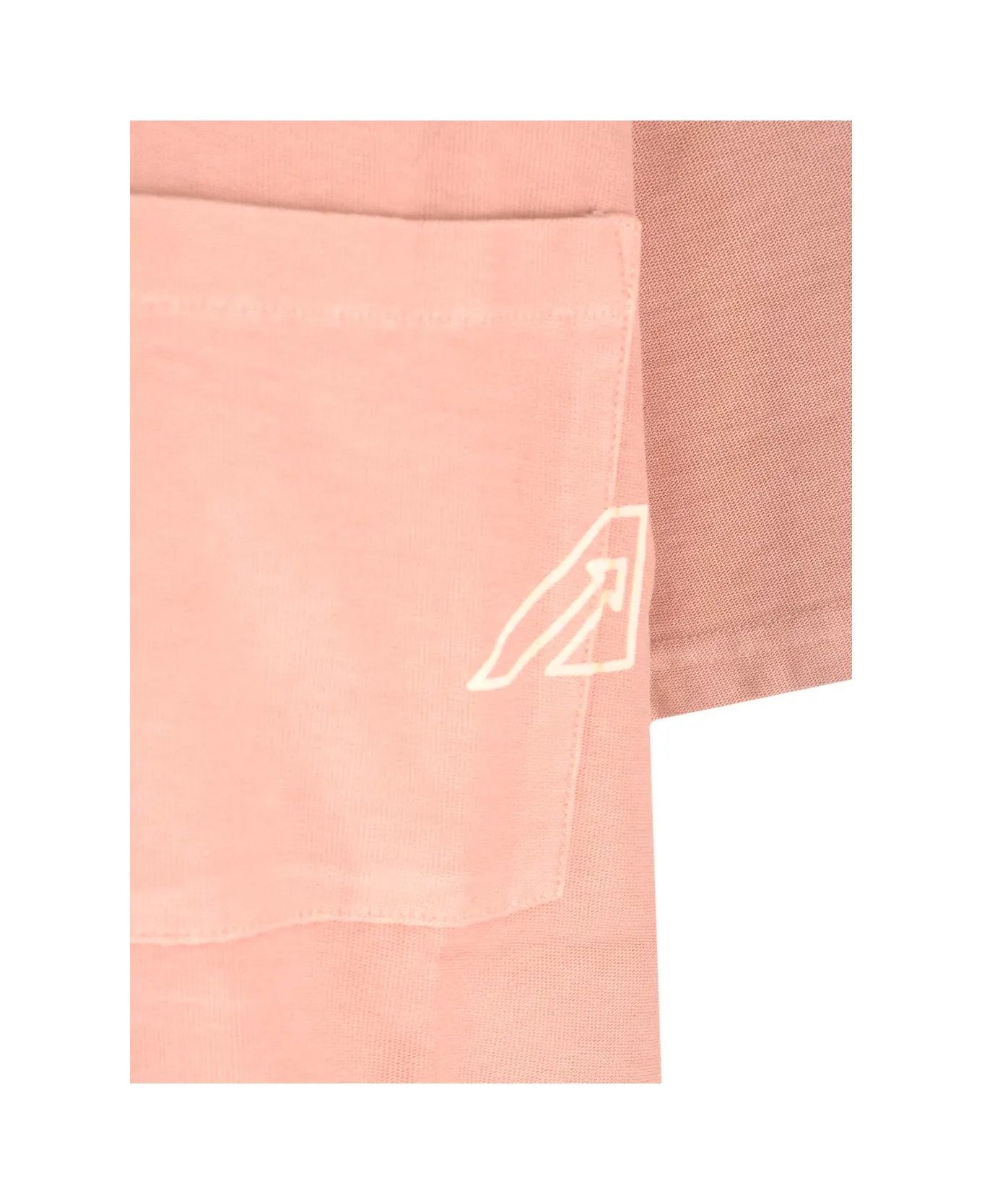 AUTRY o1y0725 Crewneck T-Shirt in Blush Size S / US 4 / IT 40 - 2 Thumbnail