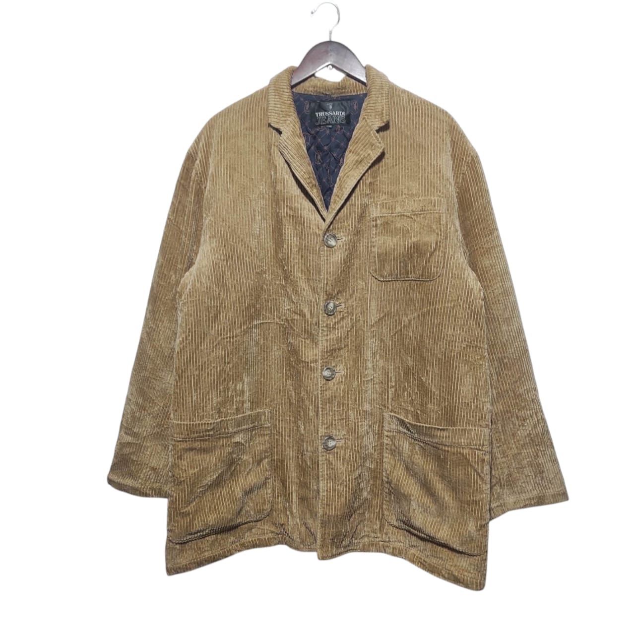 Trussardi Vintage Trussardi Jeans Corduro Jacket Size US M / EU 48-50 / 2 - 1 Thumbnail