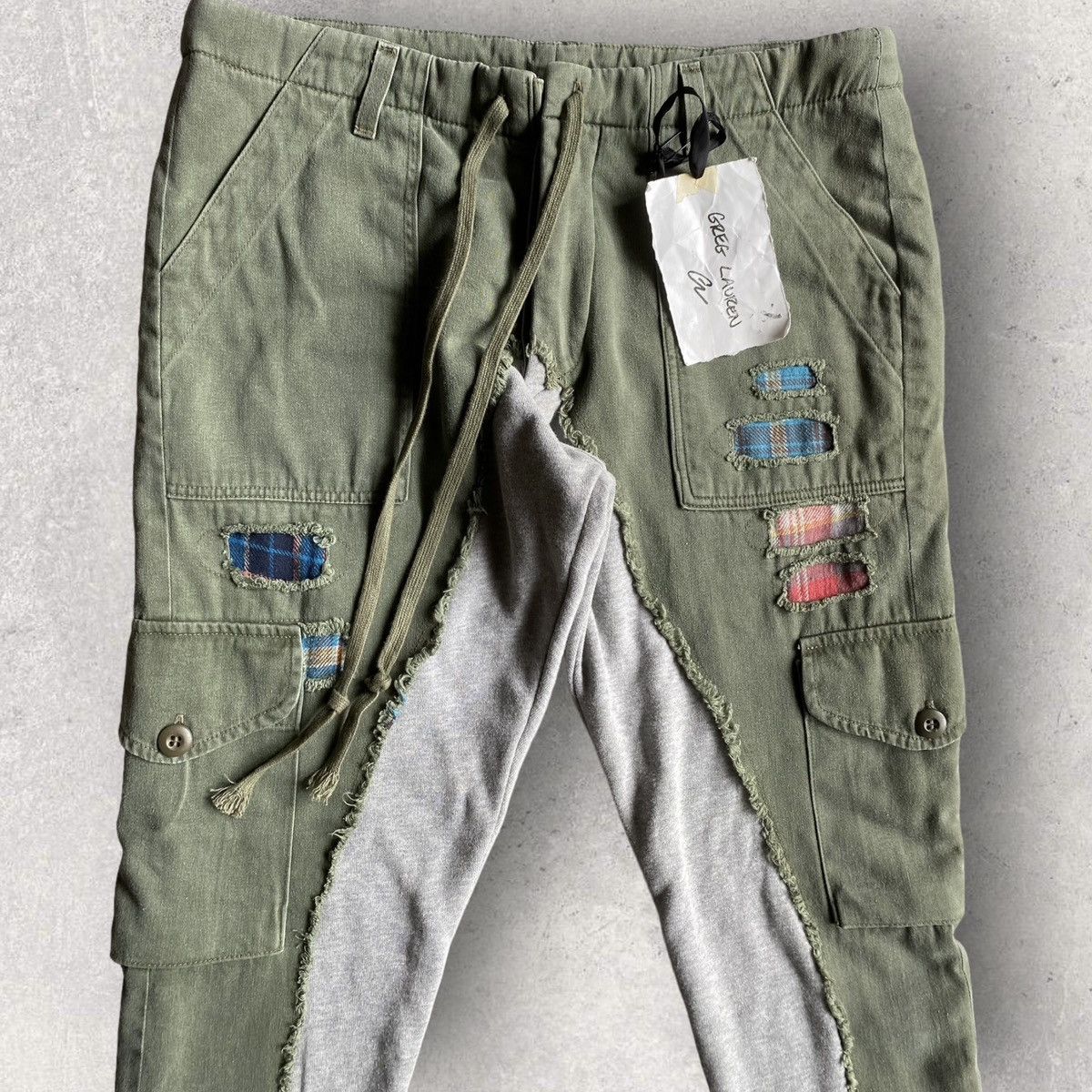 Greg Lauren SS20 Hybrid Military Sweatpants Size US 32 / EU 48 - 2 Thumbnail