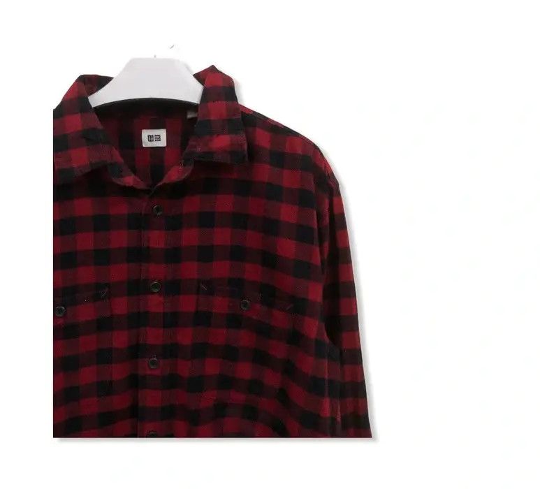 Japanese Brand Japanese Brand Uniqlo Plaid Tartan Flannel Shirt 👕 Size US M / EU 48-50 / 2 - 2 Thumbnail