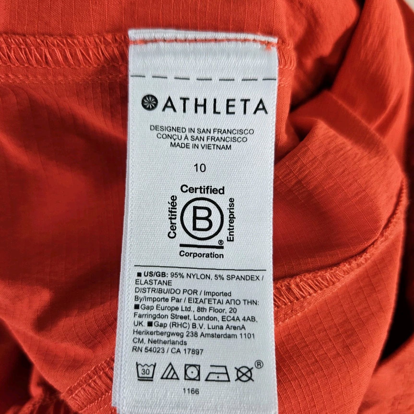 Athleta Athleta Trekkie Parachute Pant Womens Sz 10 Vermillion Orange High Rise Track Pants Mens? Womens Size 32" / US 10 / IT 46 - 8 Thumbnail