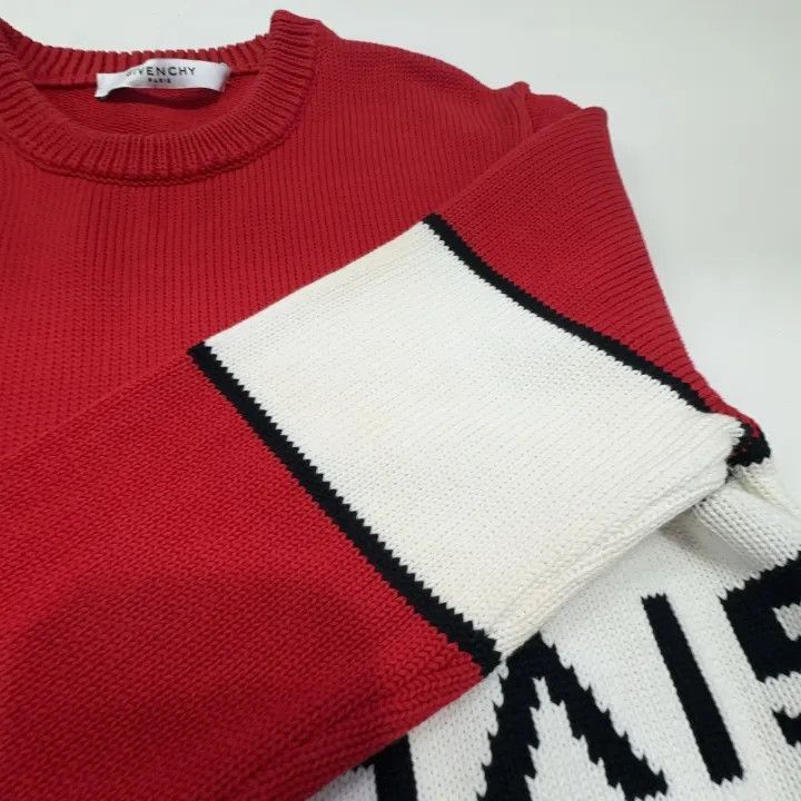 Givenchy Givenchy Givenchy Red Striped Pullover Knit Sweater -2507 Size US XS / EU 42 / 0 - 7 Thumbnail