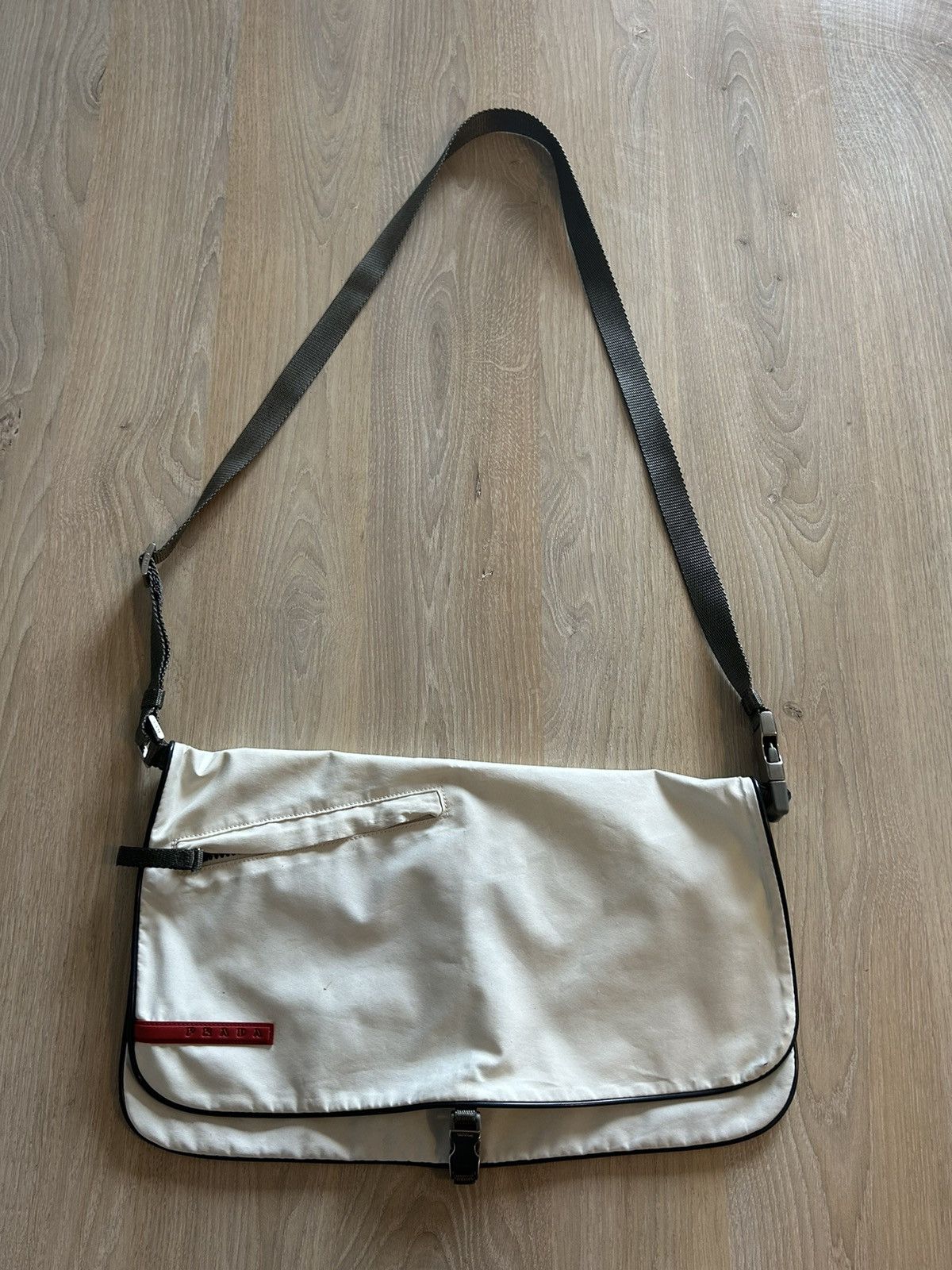 Pre-owned Prada Sport Waistbag In White