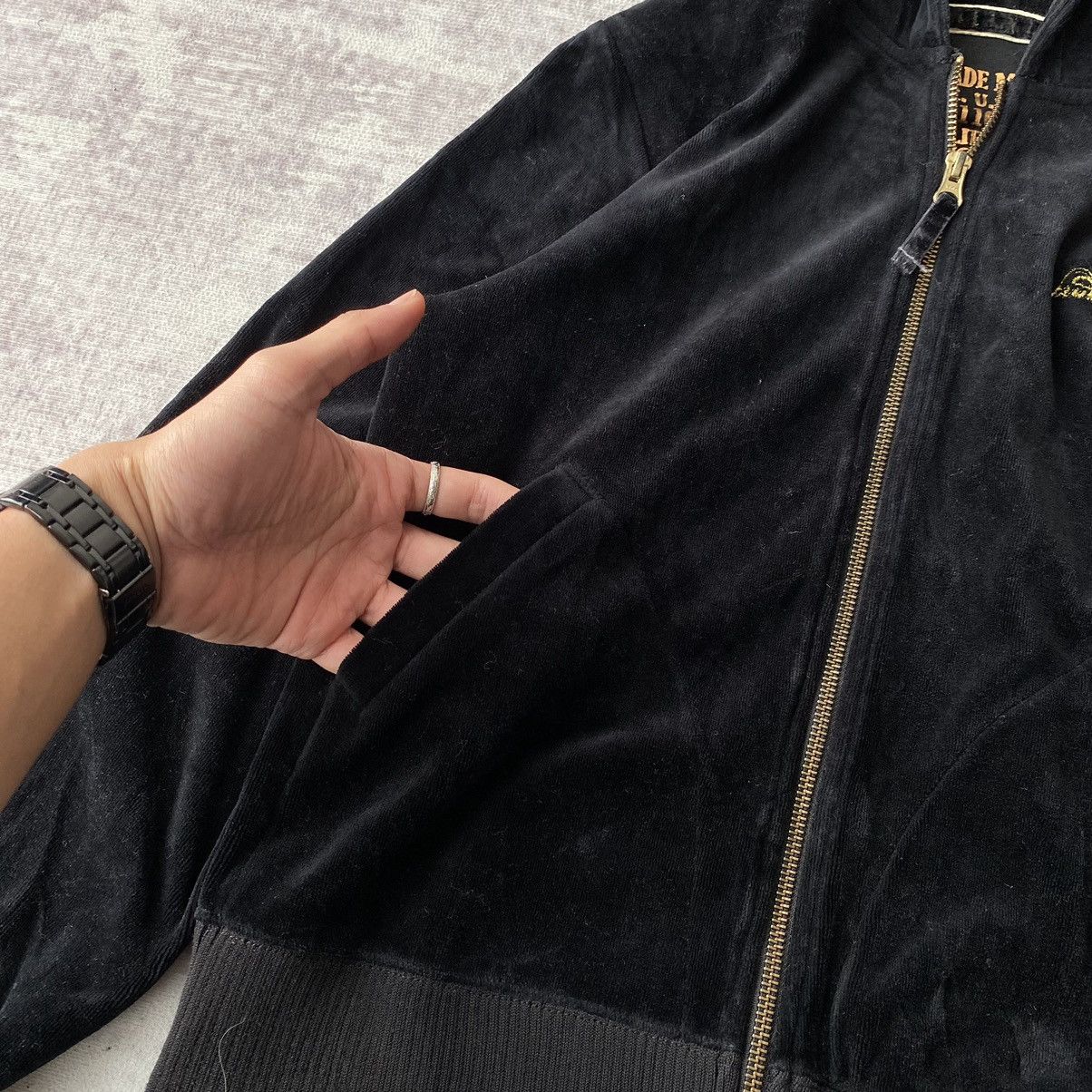 If Six Was Nine × Le Grande Bleu (L.G.B.) × Von Dutch Von Dutch Raccoon Fur Zipper Hoodie Size US XS / EU 42 / 0 - 7 Thumbnail