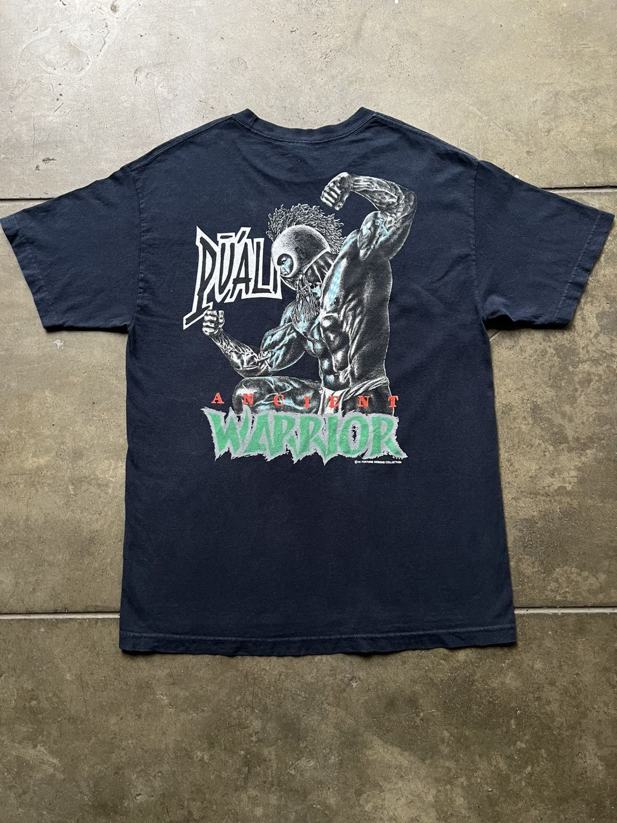 Vintage ‘00s Hawaiian Strength Ancient Warrior Puali Tee Shirt Size US L / EU 52-54 / 3 - 1 Thumbnail