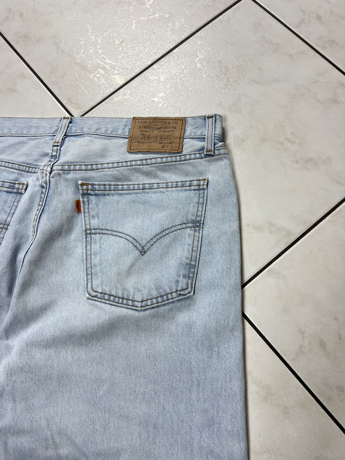 Levi's Vintage 90s Levi’s 615 02 orange tab jeans baby blue denim Size US 38 / EU 54 - 16 Thumbnail