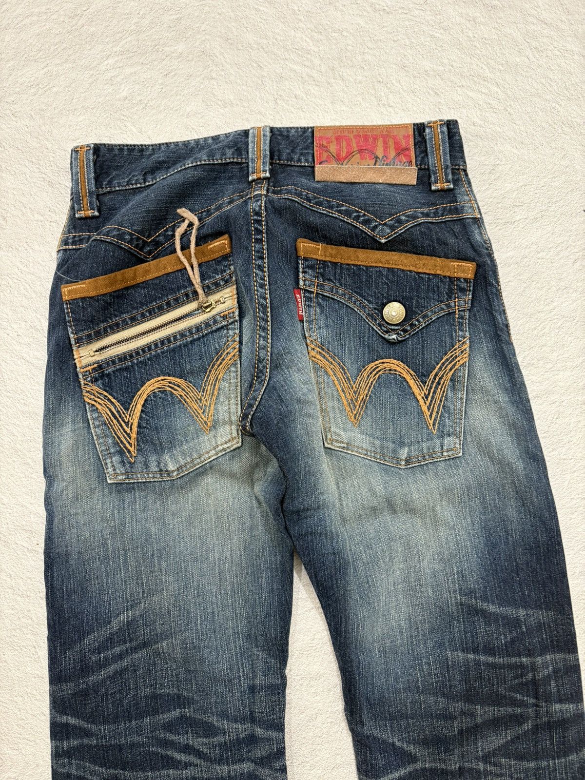 Kapital 2000s Edwin wash flared wash denim y2k style Size US 30 / EU 46 - 2 Thumbnail