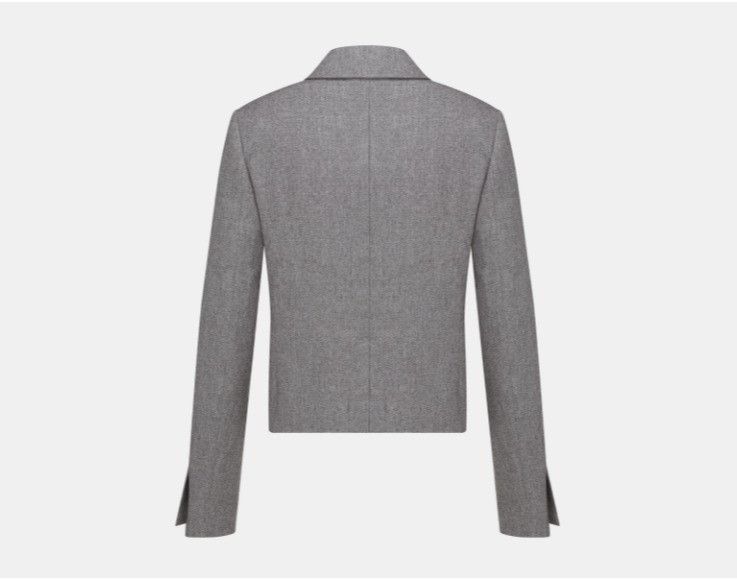 Dior o1w1db10425 443C253A Cropped Jacket in Grey Size US L / EU 52-54 / 3 - 2 Thumbnail