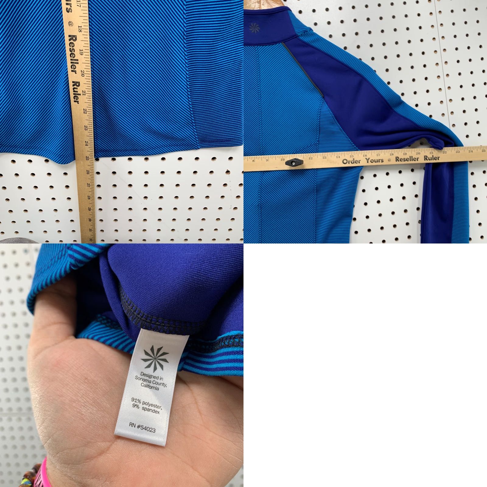 Athleta Athleta XS Blue 1/2 Zip Active Pullover Womens yoga workout Shirt Size XS / US 0-2 / IT 36-38 - 10 Thumbnail