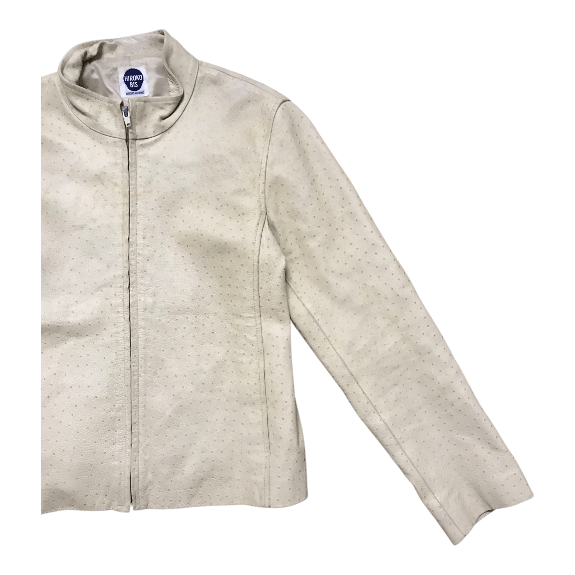 Hiroko Koshino Homme × Japanese Brand Hiroko Koshino Ostrich Leather Jacket Size US S / EU 44-46 / 1 - 3 Thumbnail