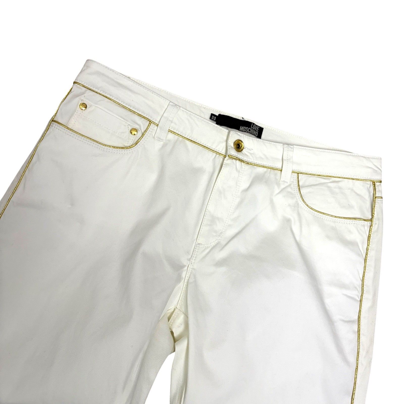 Moschino LOVE MOSCHINO Denim Jeans Luxury Designer Pants Large Size 33" - 5 Thumbnail