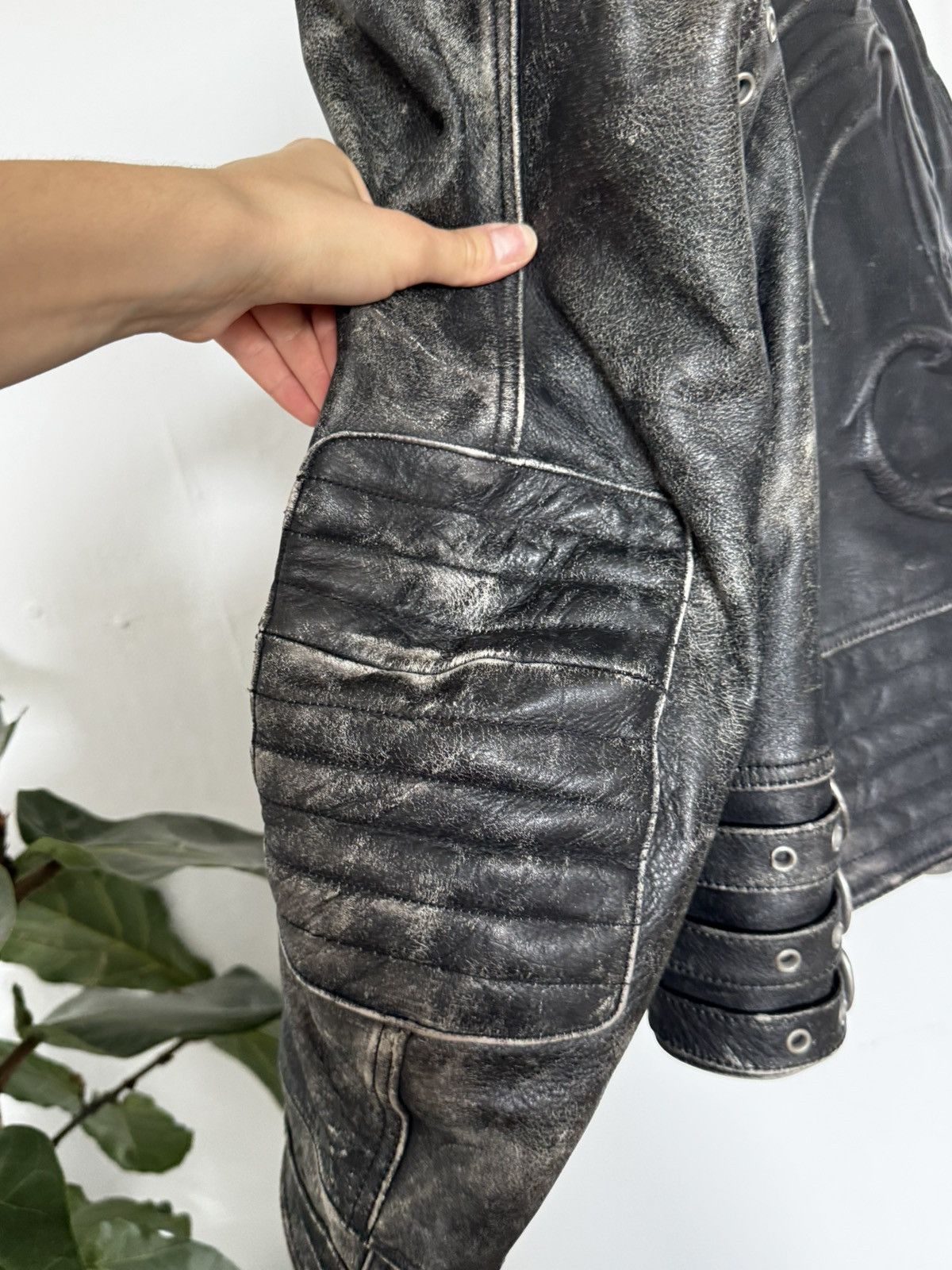 Other Vintage Spirit Motors Leather Jacket Distressed Biker Style Size US L / EU 52-54 / 3 - 7 Thumbnail