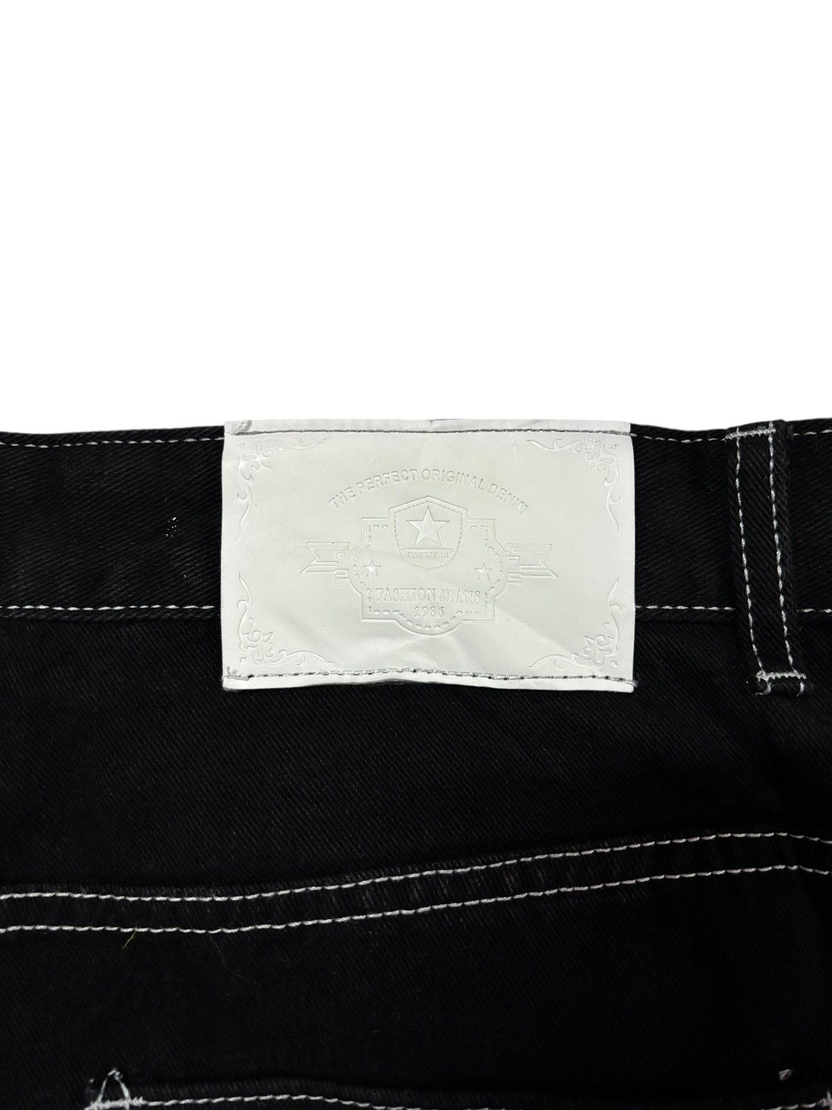 Other Embroidered Baggy Jeans Size US 37 - 7 Thumbnail