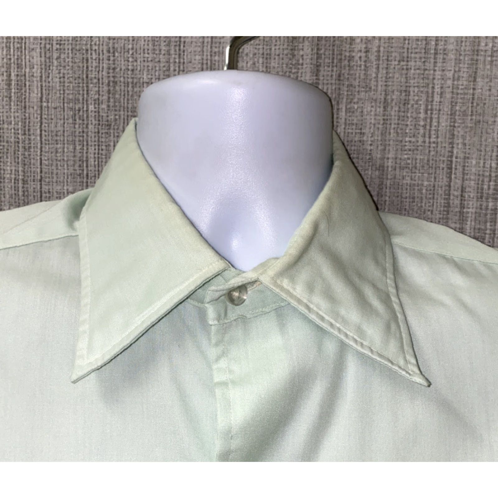 RHODE VINTAGE Rupert Rhodes Mens Button-Up Shirt Short Sleeve Green 22.5 In Armpit M Regular Mens Size US M / EU 48-50 / 2 - 3 Thumbnail