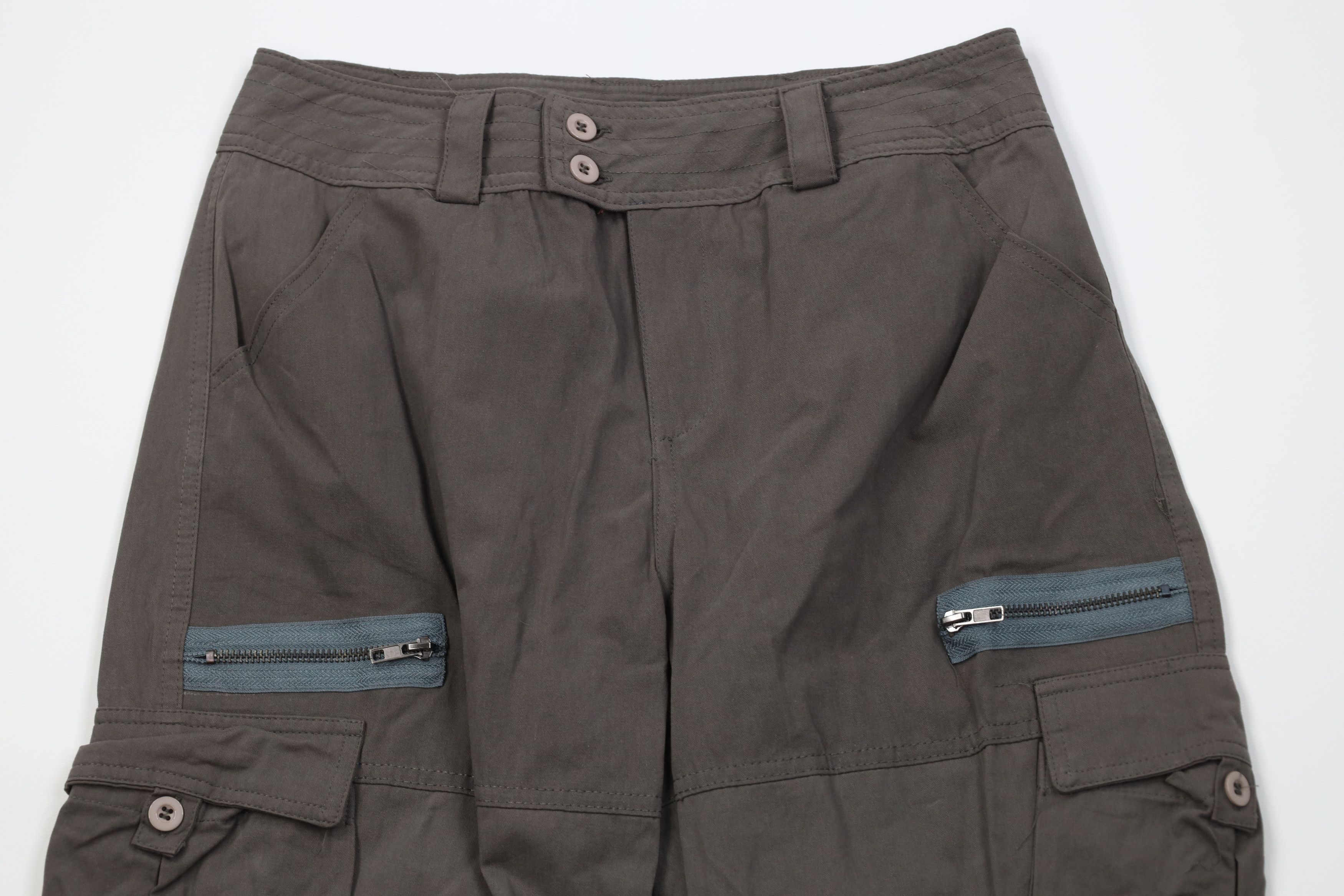 Vintage Vintage Y2K Grunge Goth Baggy Strap Cargo Pants Gray Size 30" / US 8 / IT 44 - 2 Thumbnail